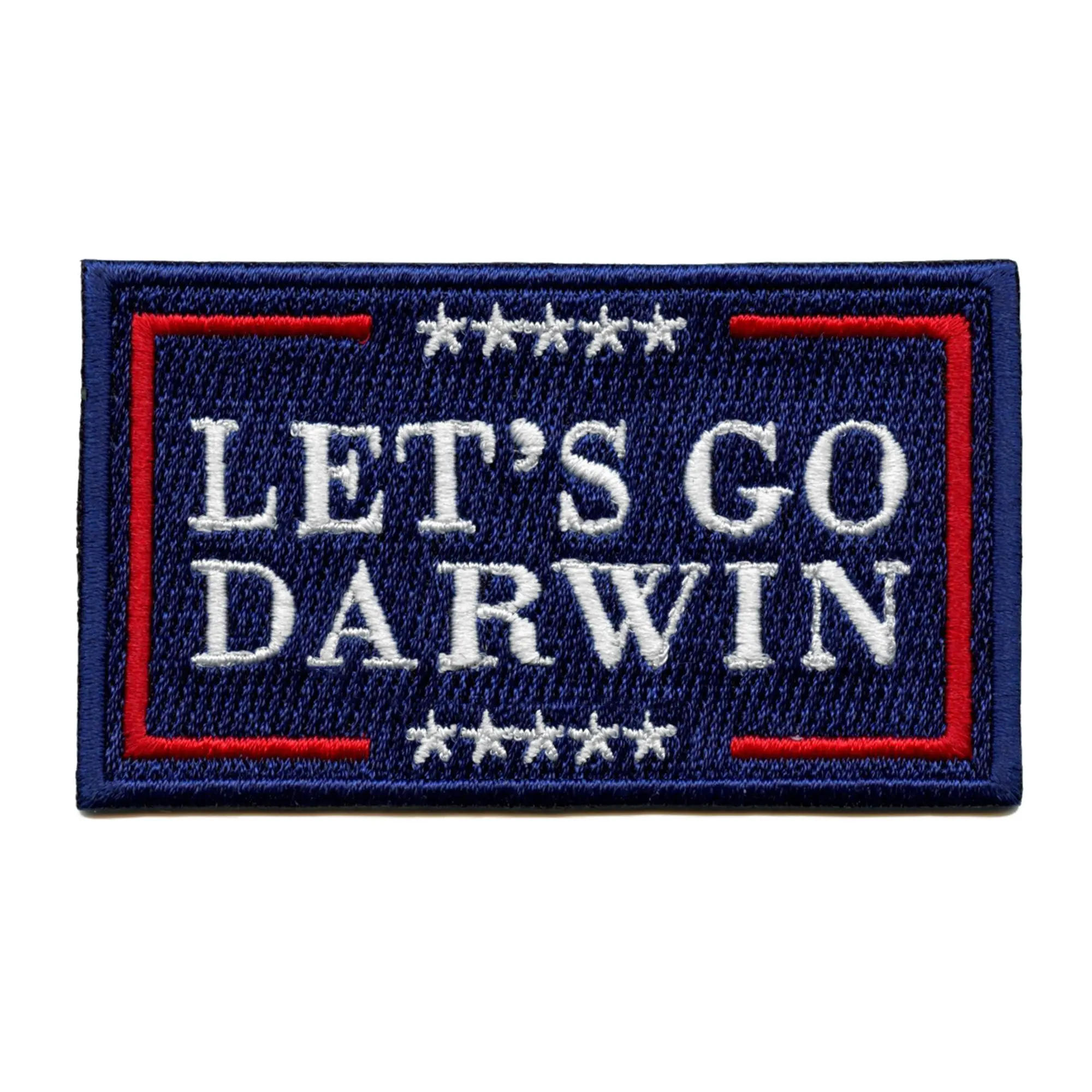 Let's Go Darwin Patch Funny Campaign Logo Embroidered Iron On