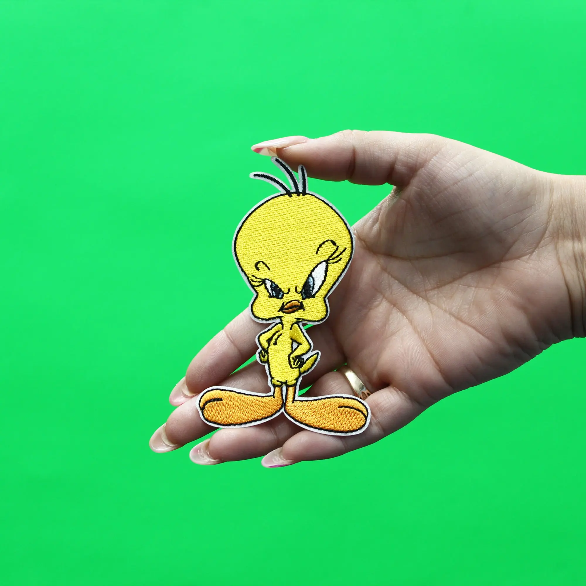 Official Looney Tunes Patch Sassy Tweety Embroidered Iron On - Image 2