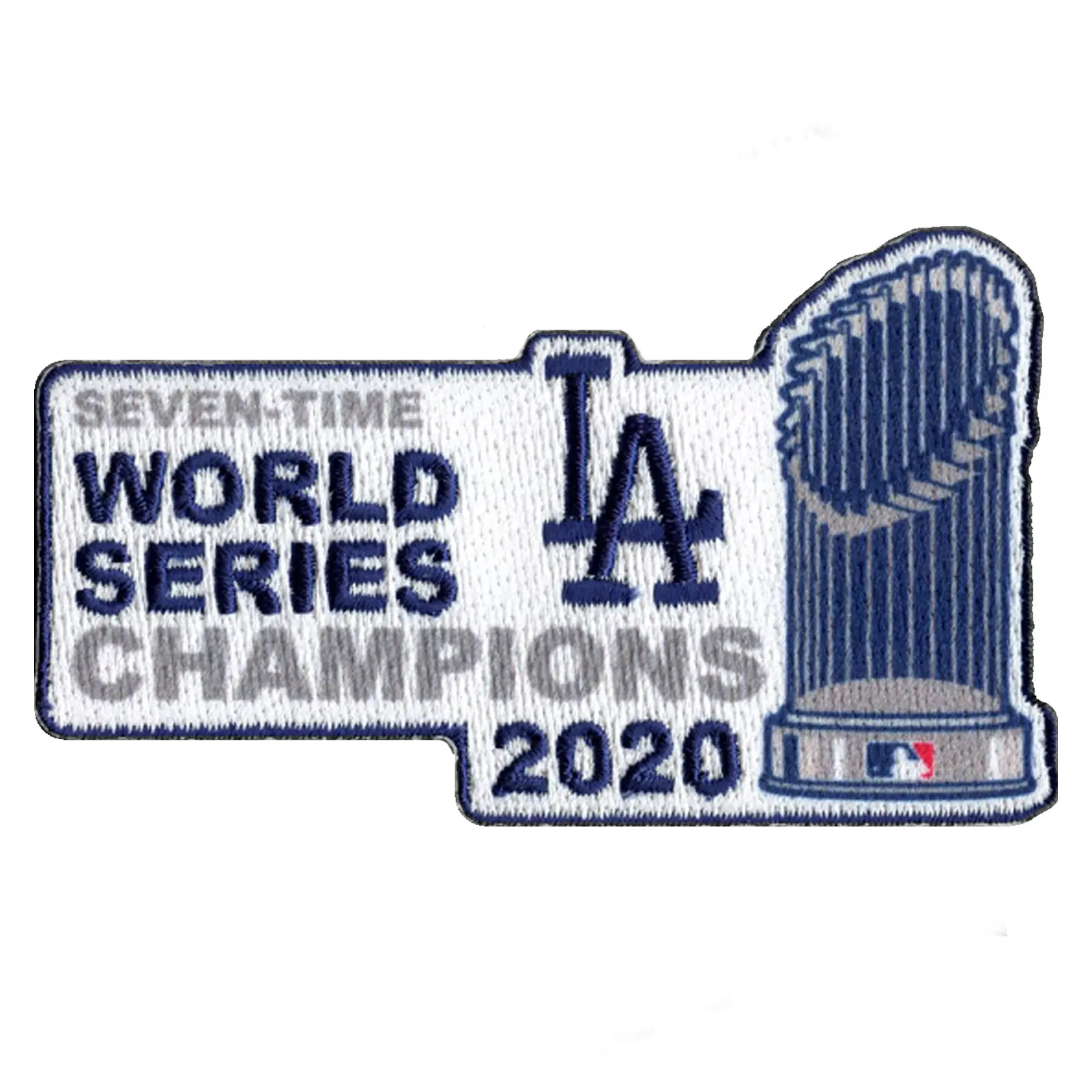 2020 MLB Seven-Time World Series Champions Los Angeles Dodgers Trophy Patch - Image 2
