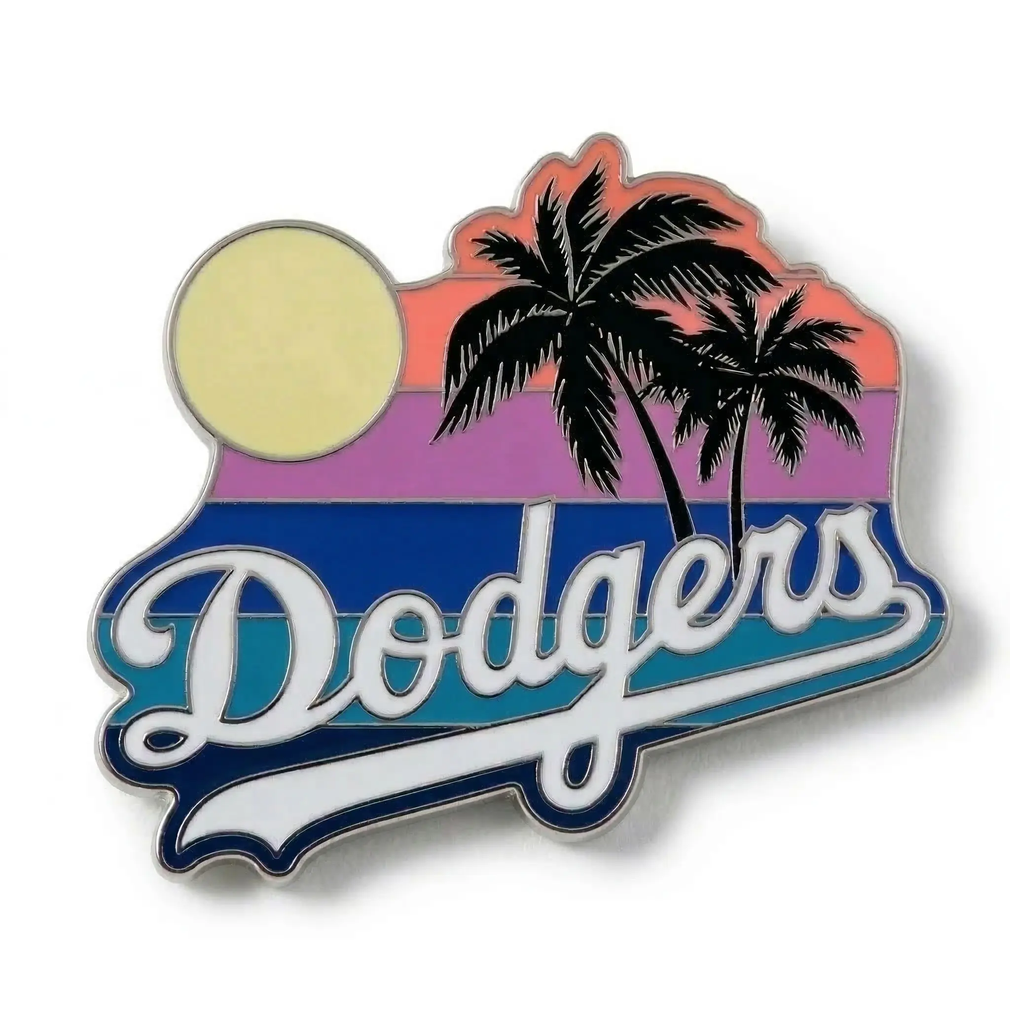 Los Angeles Dodgers Sunset Logo MLB Enamel Pin
