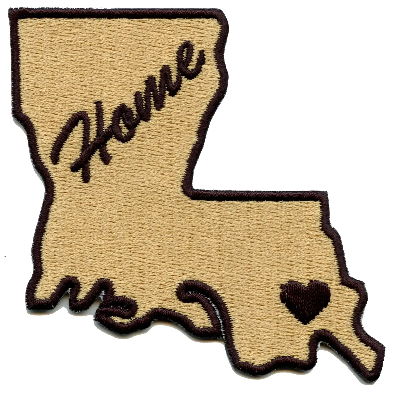 Louisiana Home State Embroidered Iron On Patch - Image 3