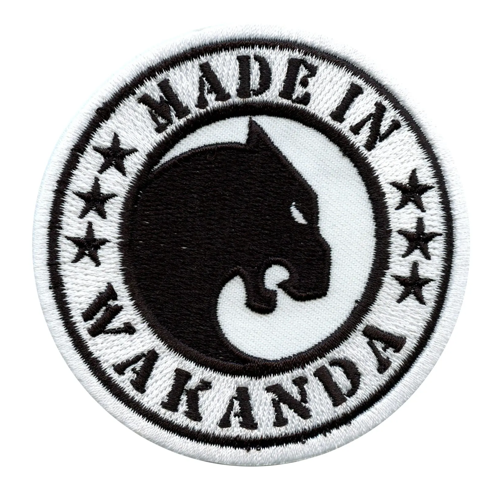 Made In Wakanda Round Embroidered Iron On Patch