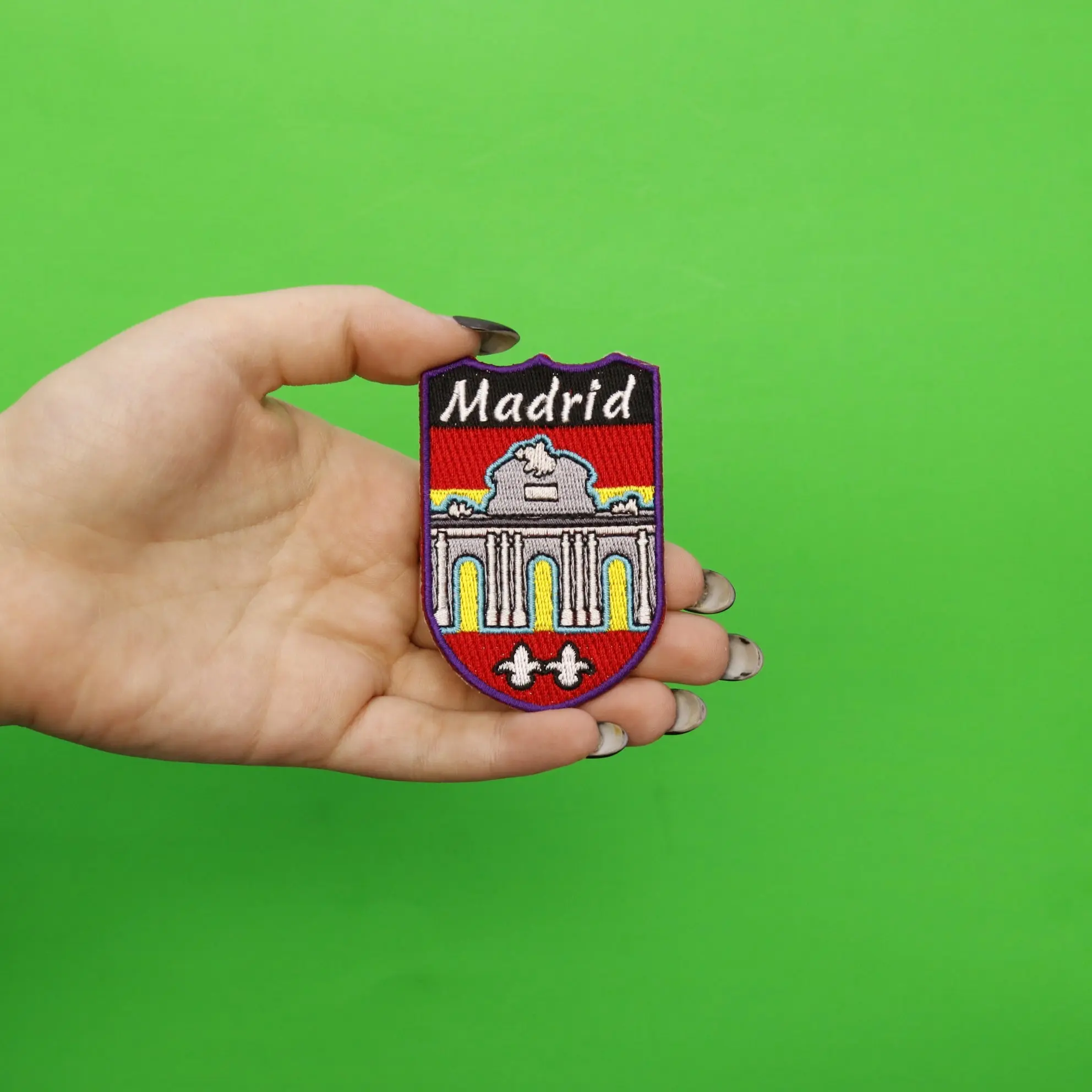 Madrid Spain Shield Embroidered Iron On Patch - Image 2