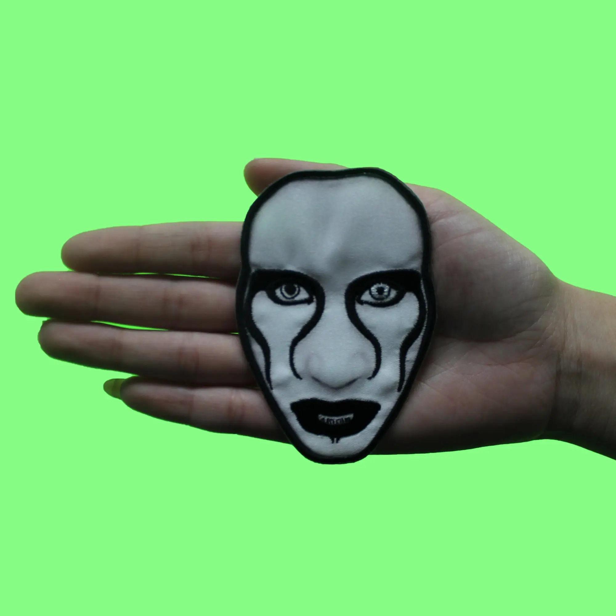 Marilyn Manson Defiant Patch Heavy Metal Rock Band Sublimated Embroidery Iron On - Image 2