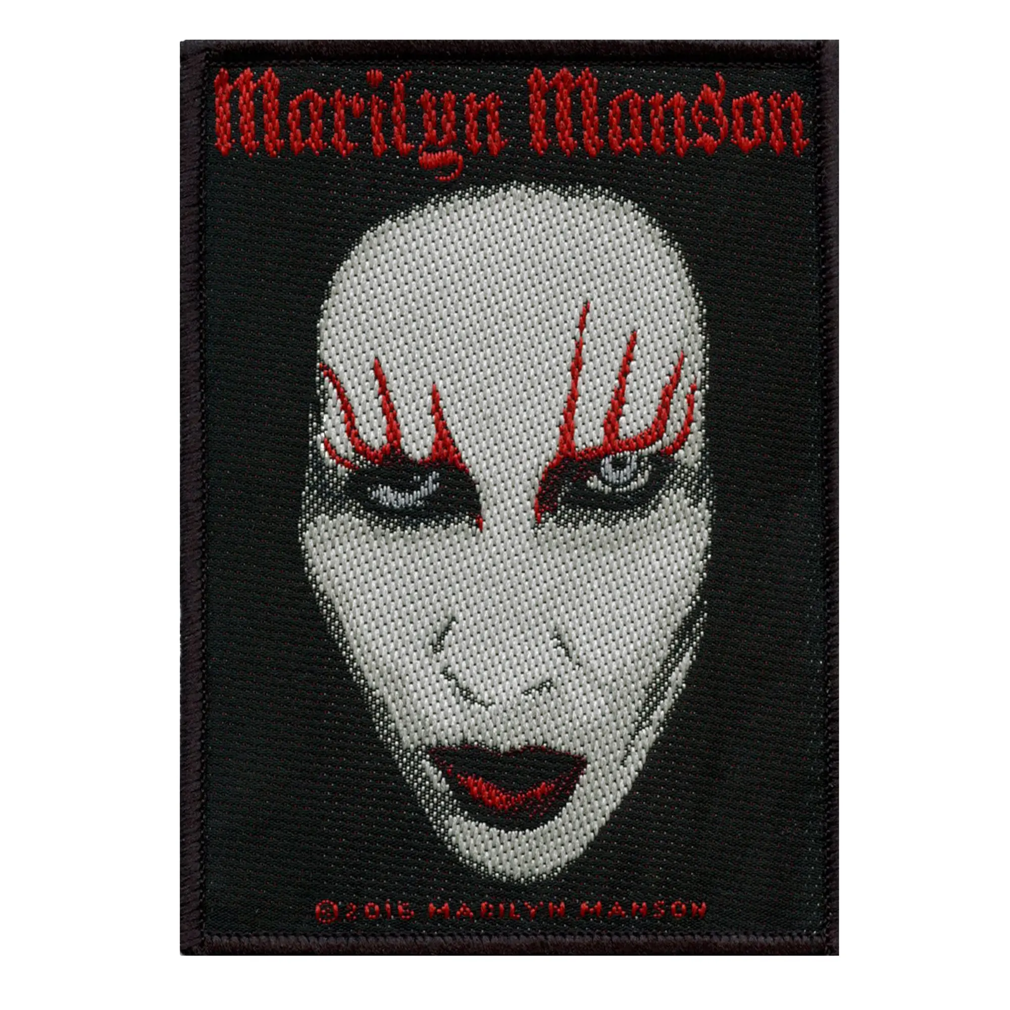 Marilyn Manson Iconic Portrait Patch Heavy Metal Rock Band Woven Sew On