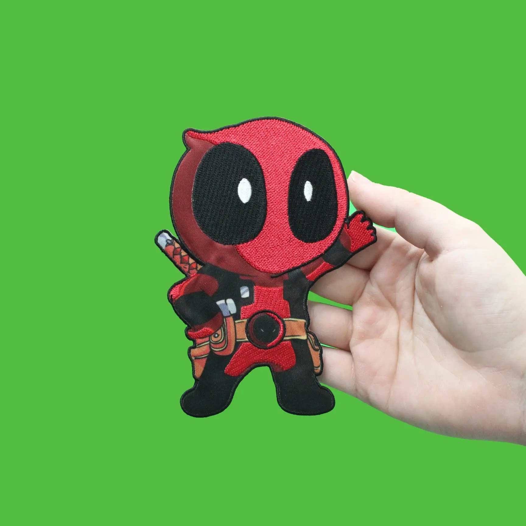 Marvel Animated Deadpool Character Embroidered Iron On Applique Patch - Image 3