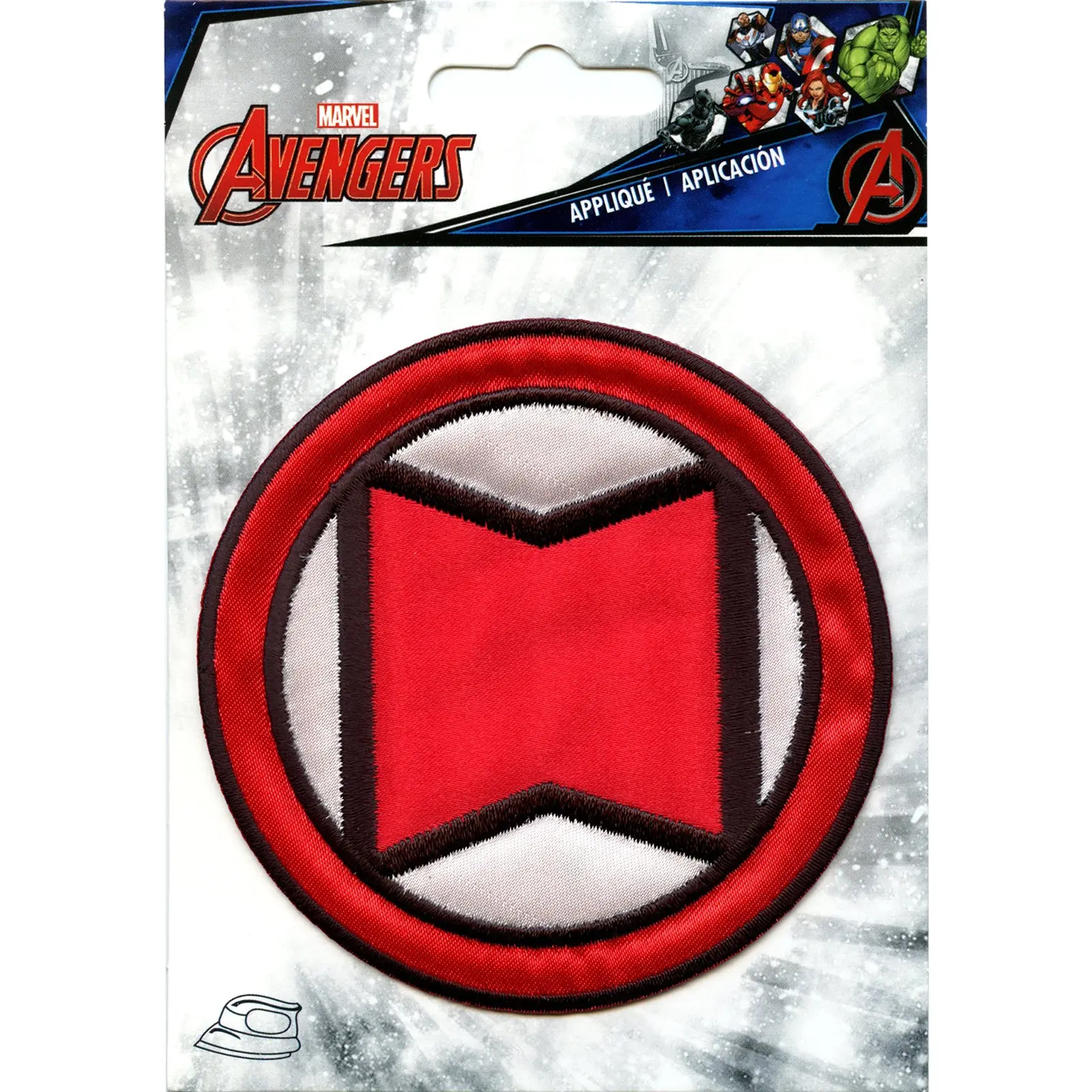 Marvel Avengers Black Widow Logo Iron on Applique Patch - Image 2