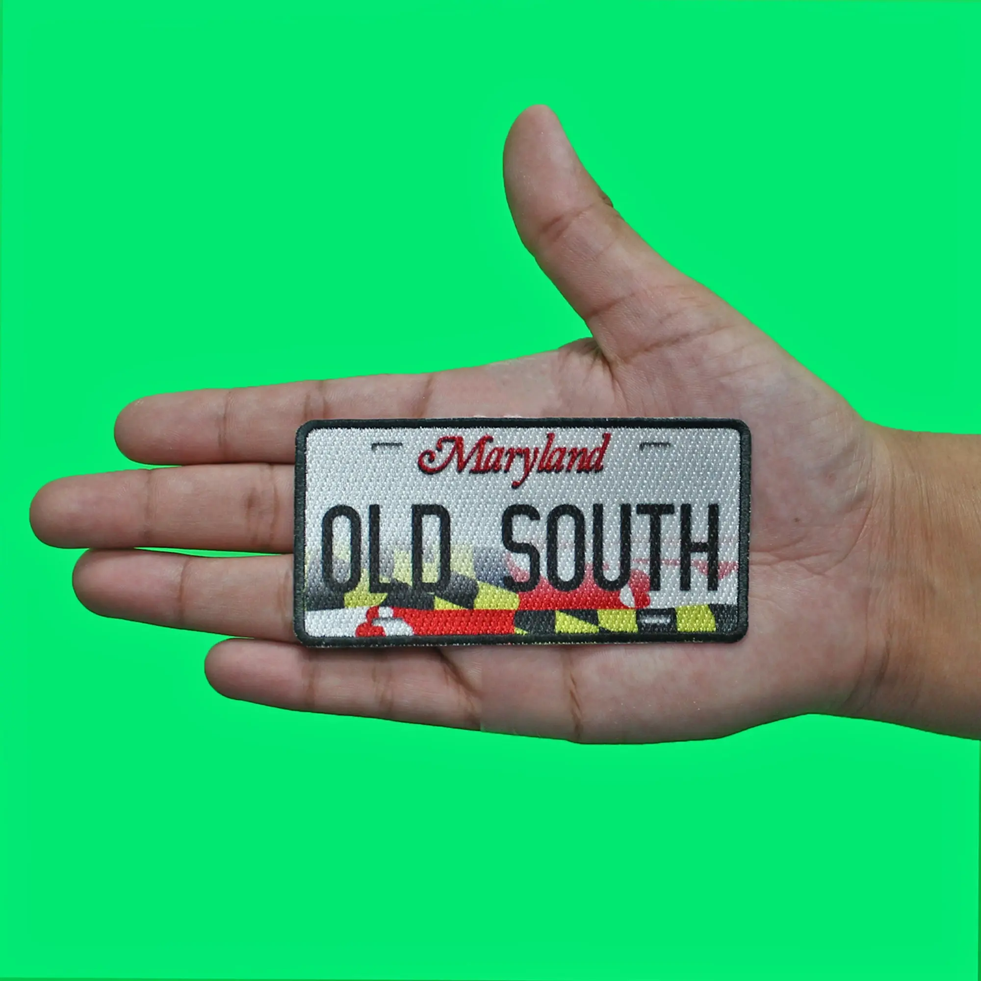 Maryland License Plate Patch Old South State Sublimated Iron On - Image 2