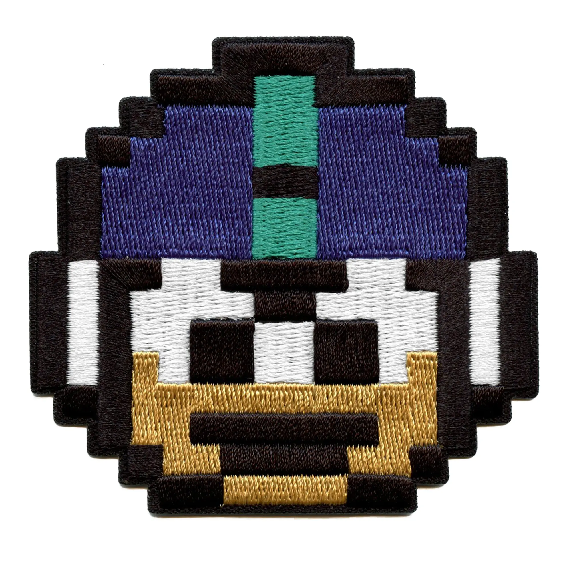 Mega Man Pixel Face Patch Capcom Classic Game Embroidered Iron On - Image 2