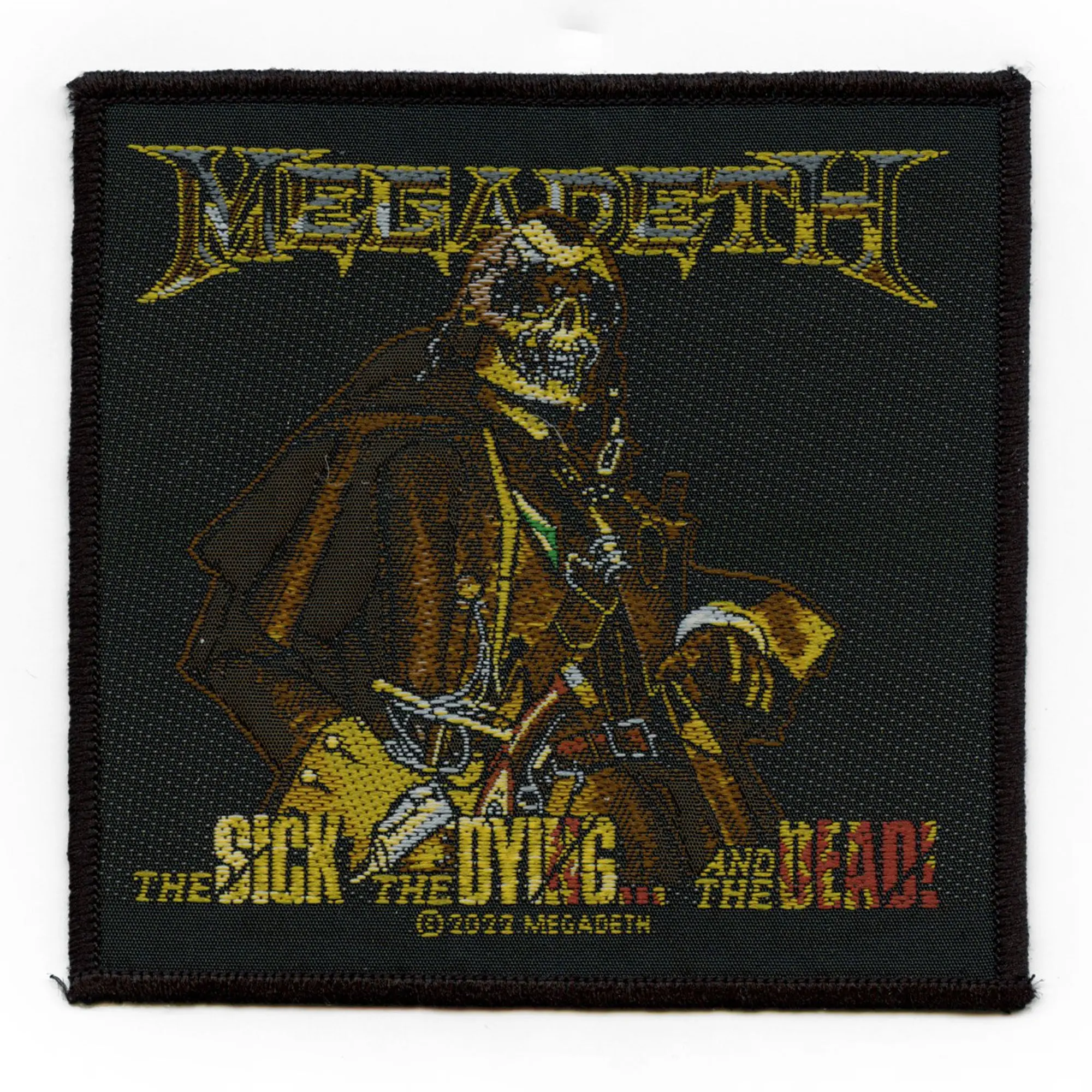Megadeth Studio Album Cover Patch Sick Dying Dead Woven Sew On