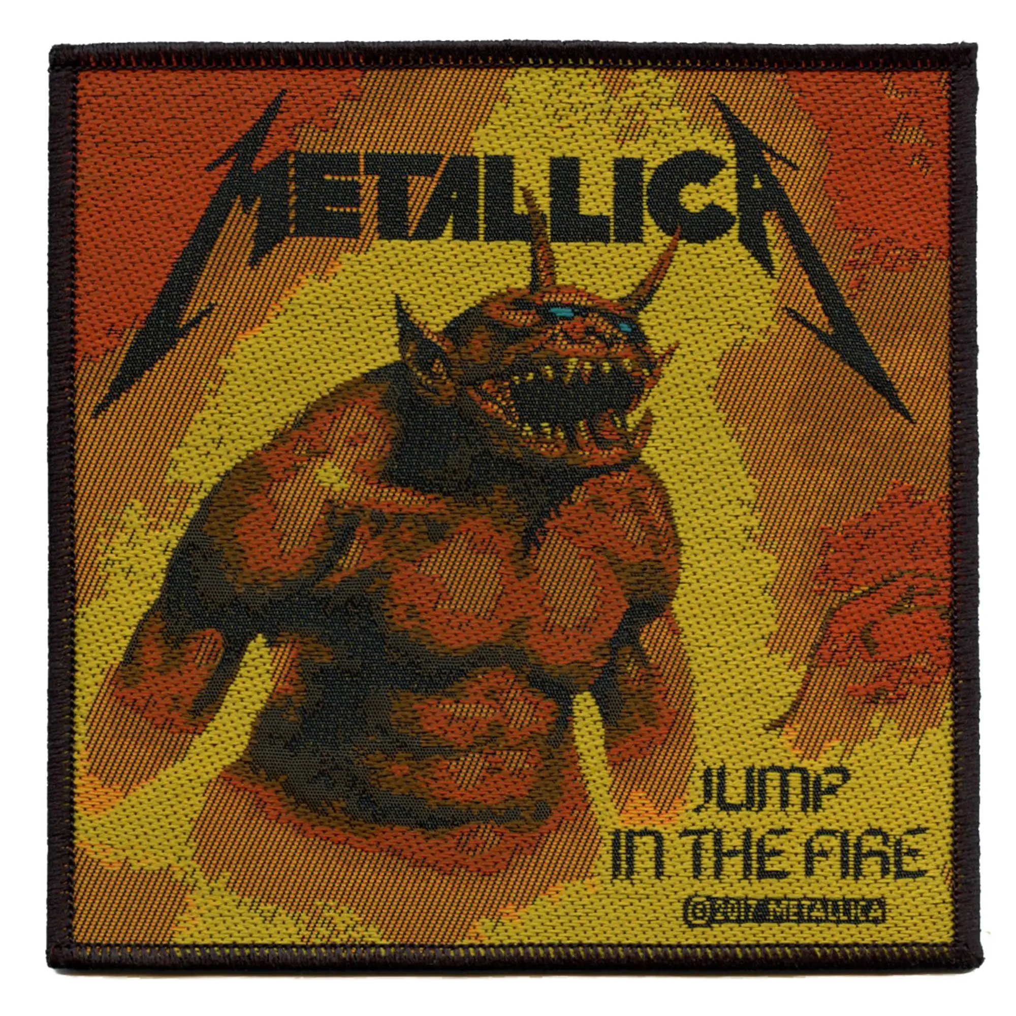 Metallica Jump In The Fire Patch Hell Rock Metal Band Woven Sew On