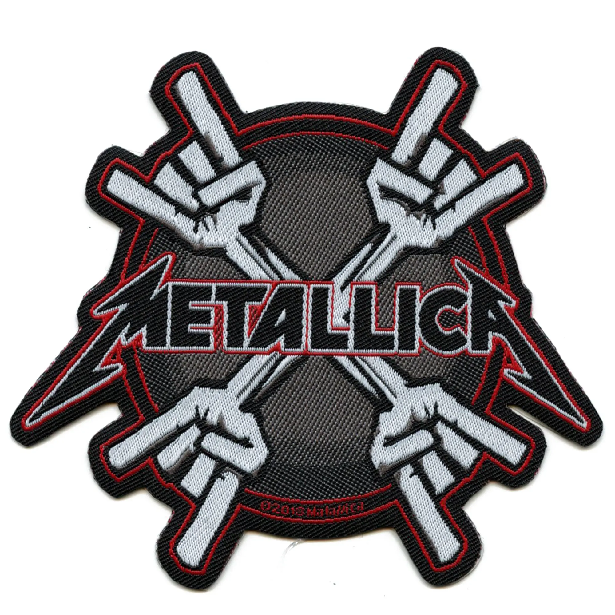 Metallica Metal Horns Logo Patch Rock Hands Band Woven Sew On