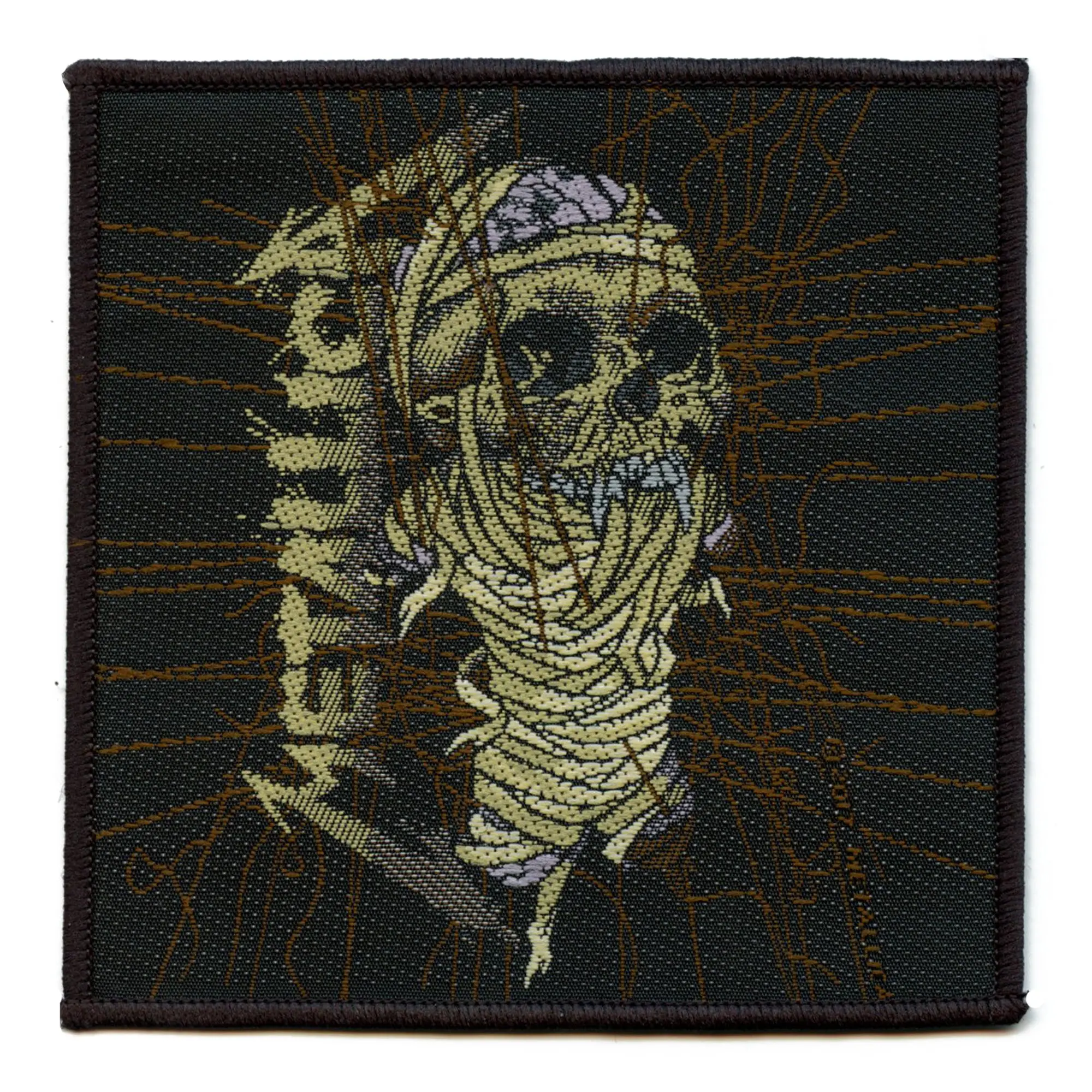 Metallica One Skull Art Patch Heavy Metal Band Woven Sew On