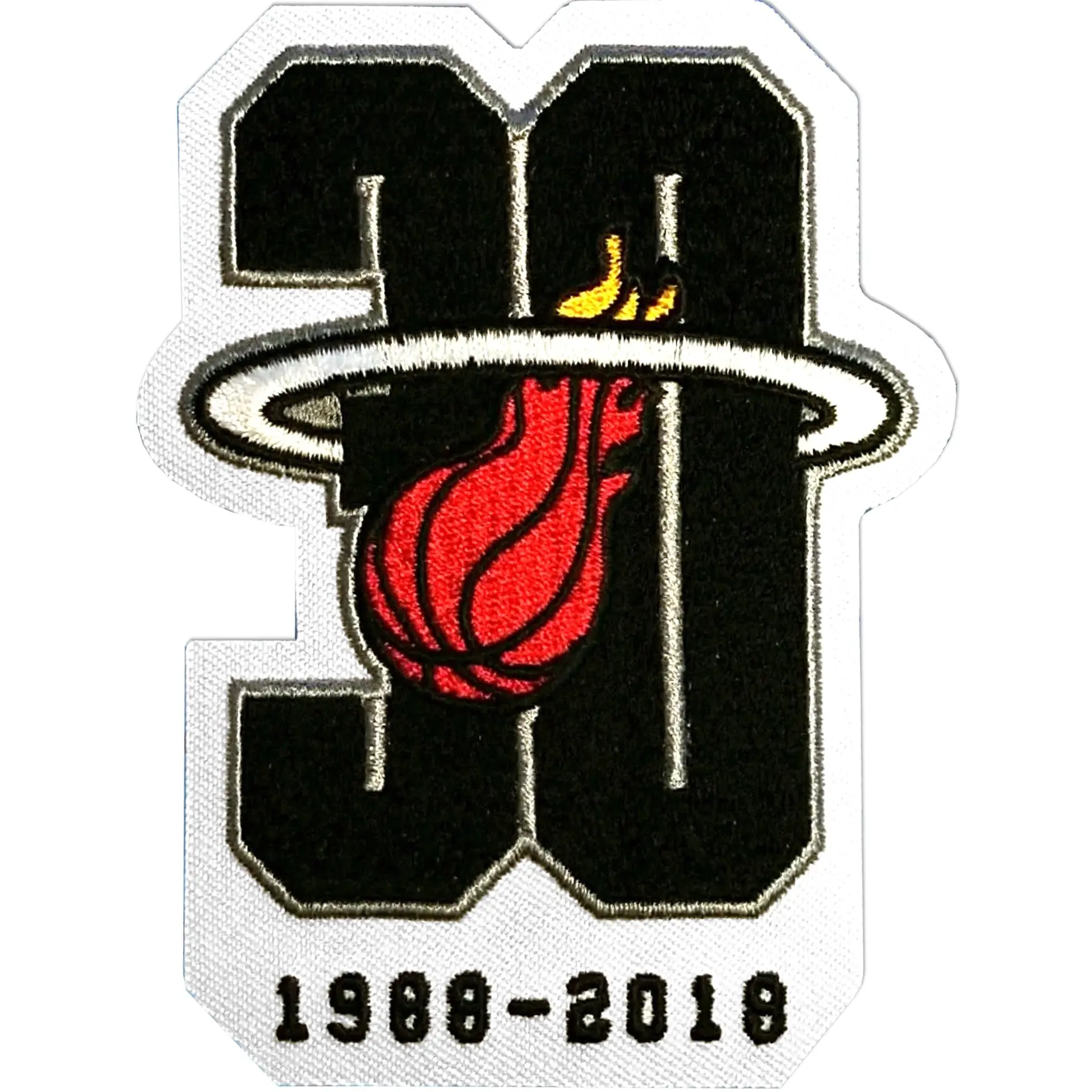 Miami Heat Official Team 30th Anniversary Logo Jersey Patch (2017)