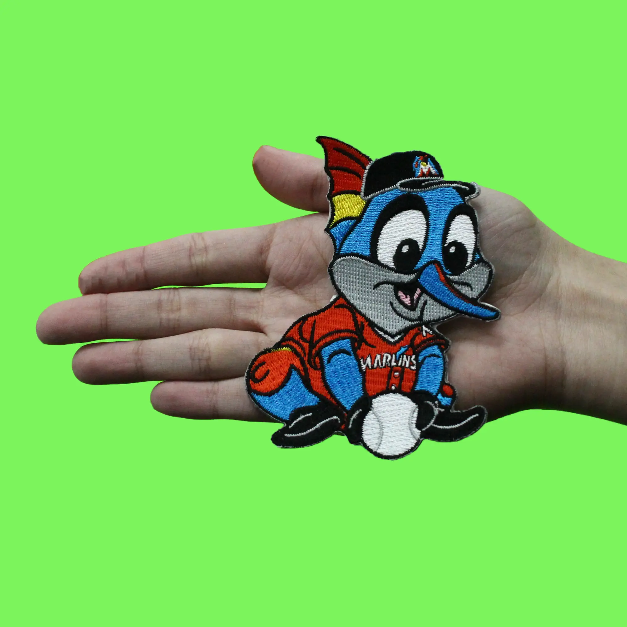 Miami Marlins Team Baby Mascot 'Billy the Marlin' Self-Adhesive Patch - Image 2