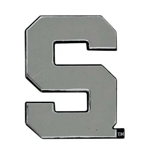 Michigan State Spartans Solid Metal  Chrome Emblem