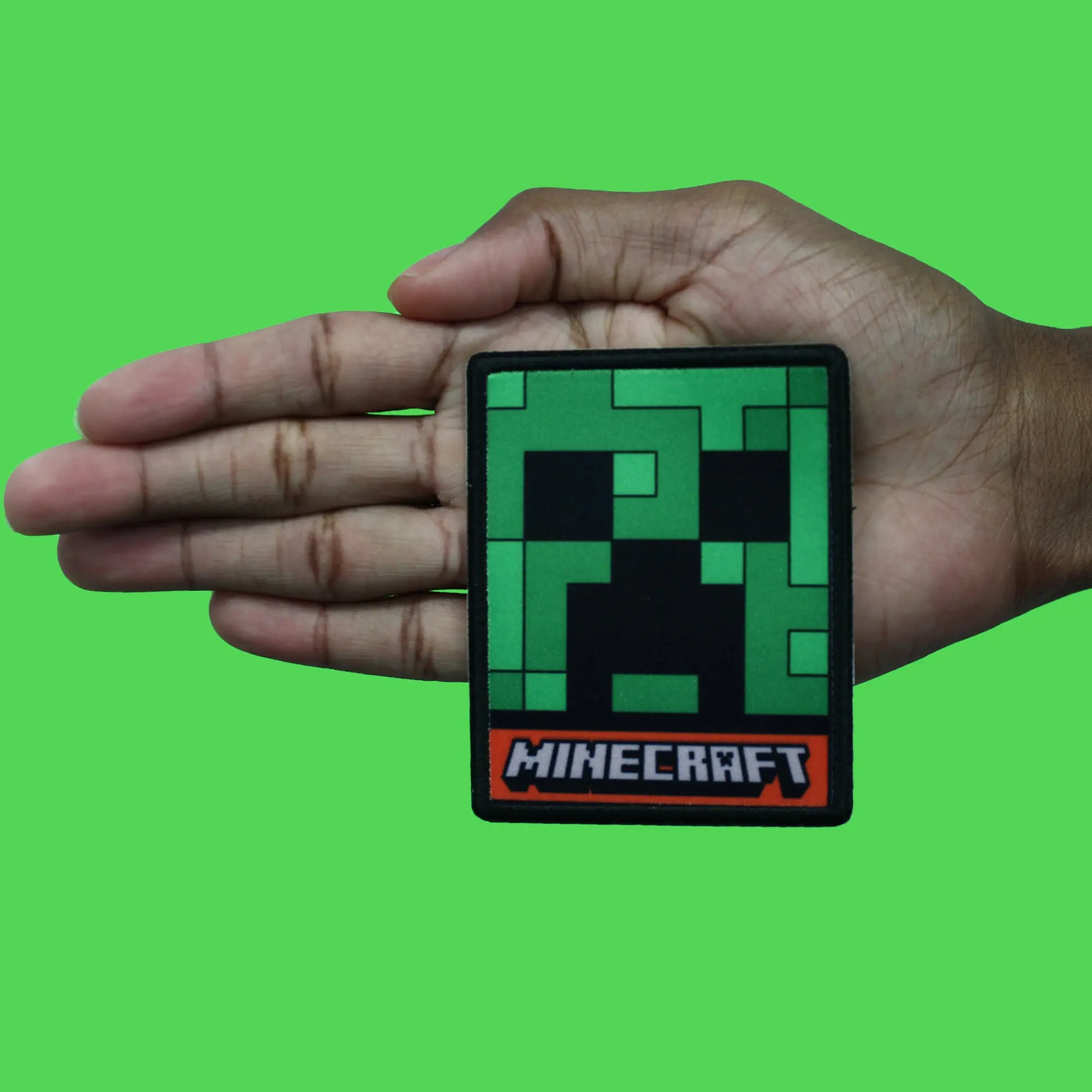 Minecraft Character Creeper Patch Building Video Game Embroidered Iron on - Image 3