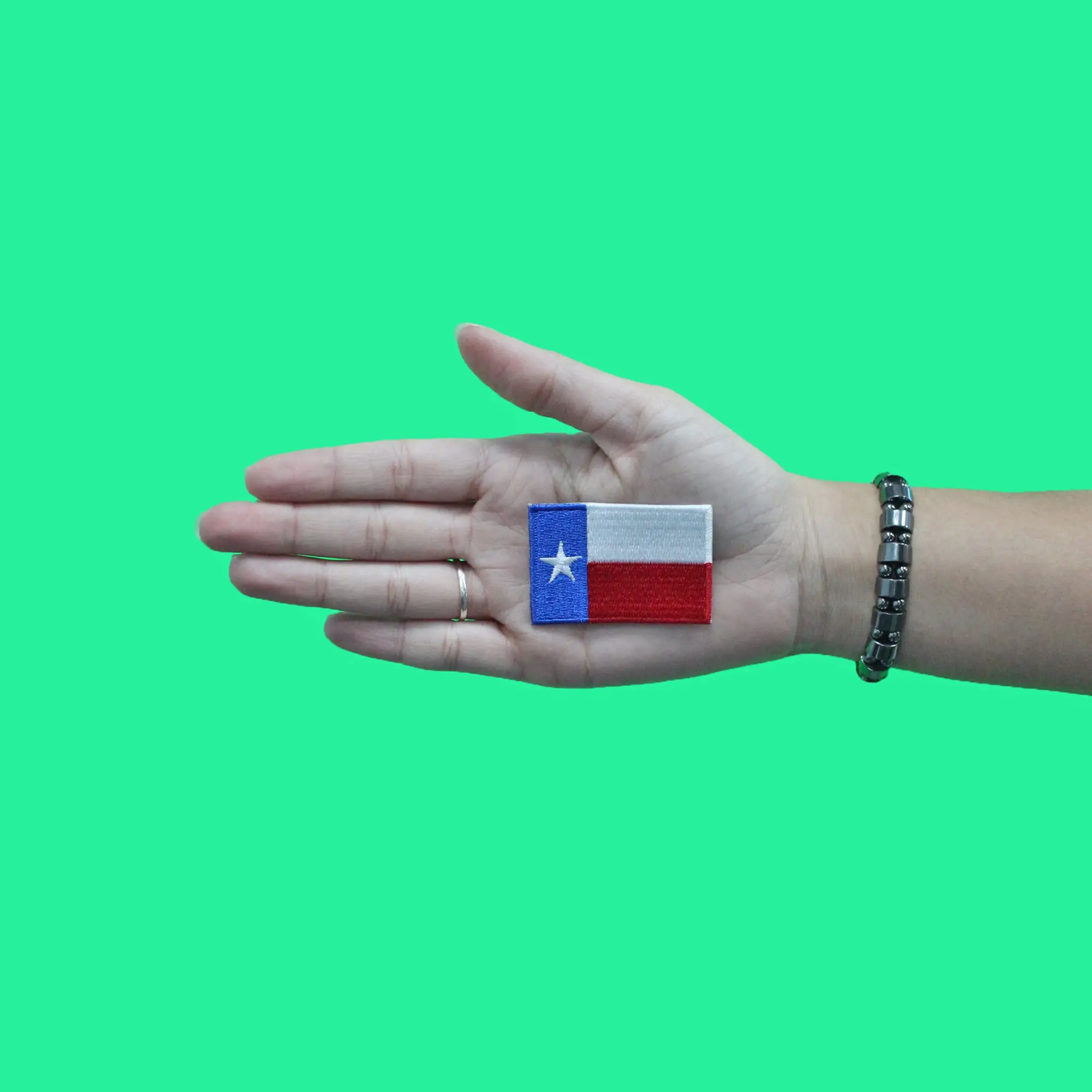 Mini Texas Flag Patch Hat State Embroidered Iron On - Image 2
