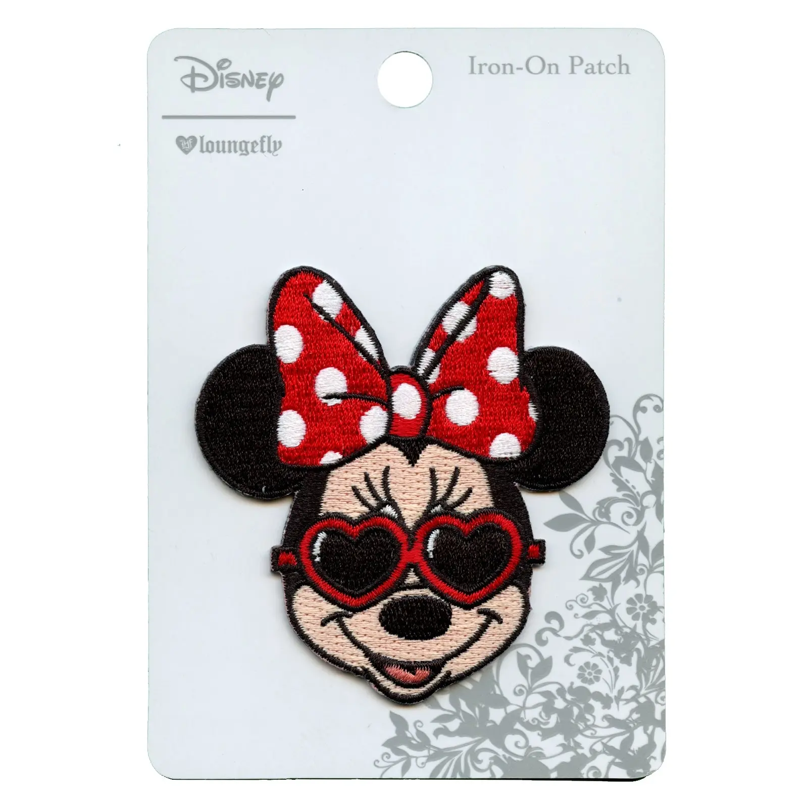 Minnie Mouse Heart Sun Glasses With Bow Disney Iron on Patch - Image 2