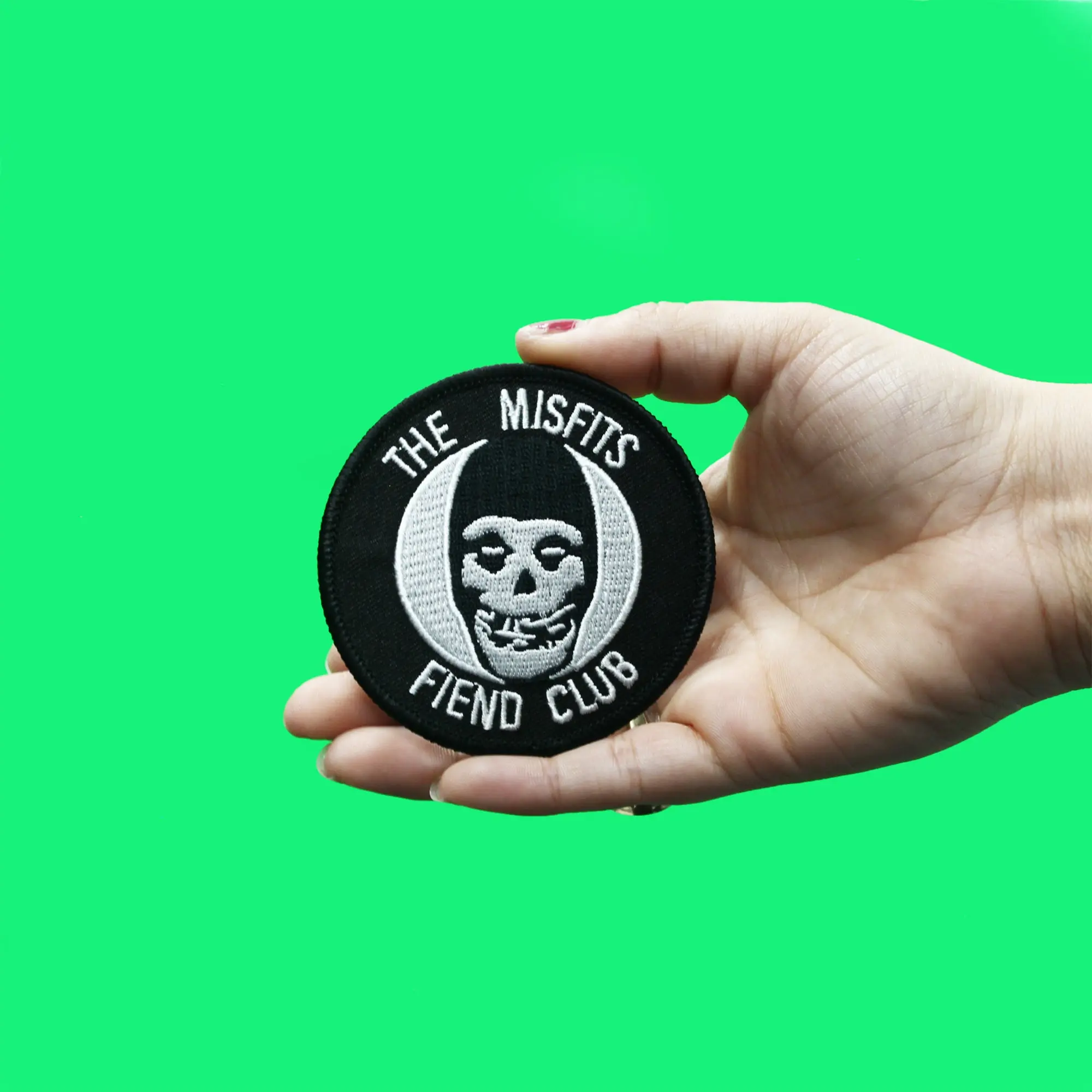 The Misfits Fiend Club Patch Membership Logo Embroidered Iron On - Image 2