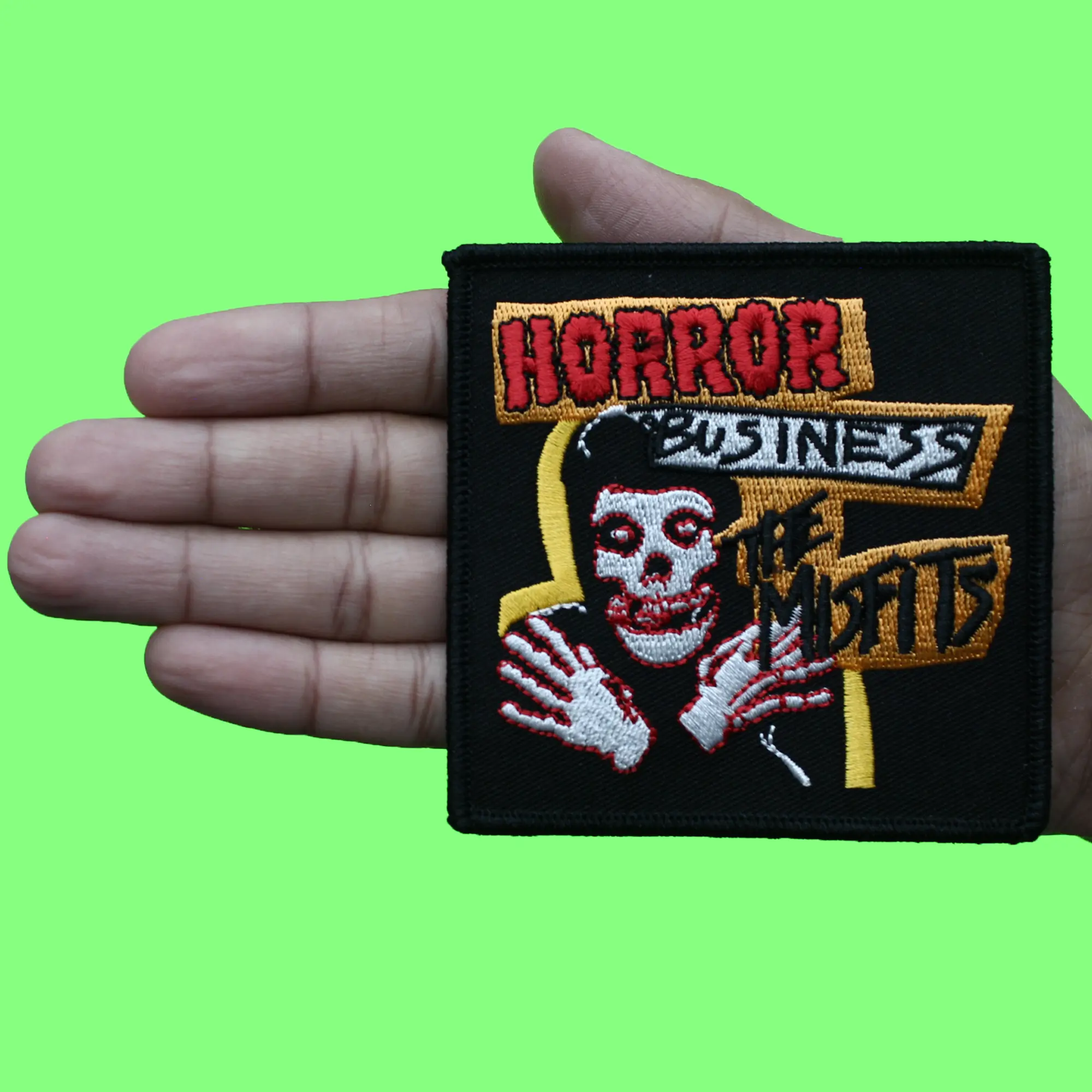 Misfits Horror Business Patch Classic Punk Rock Embroidered Iron On - Image 2