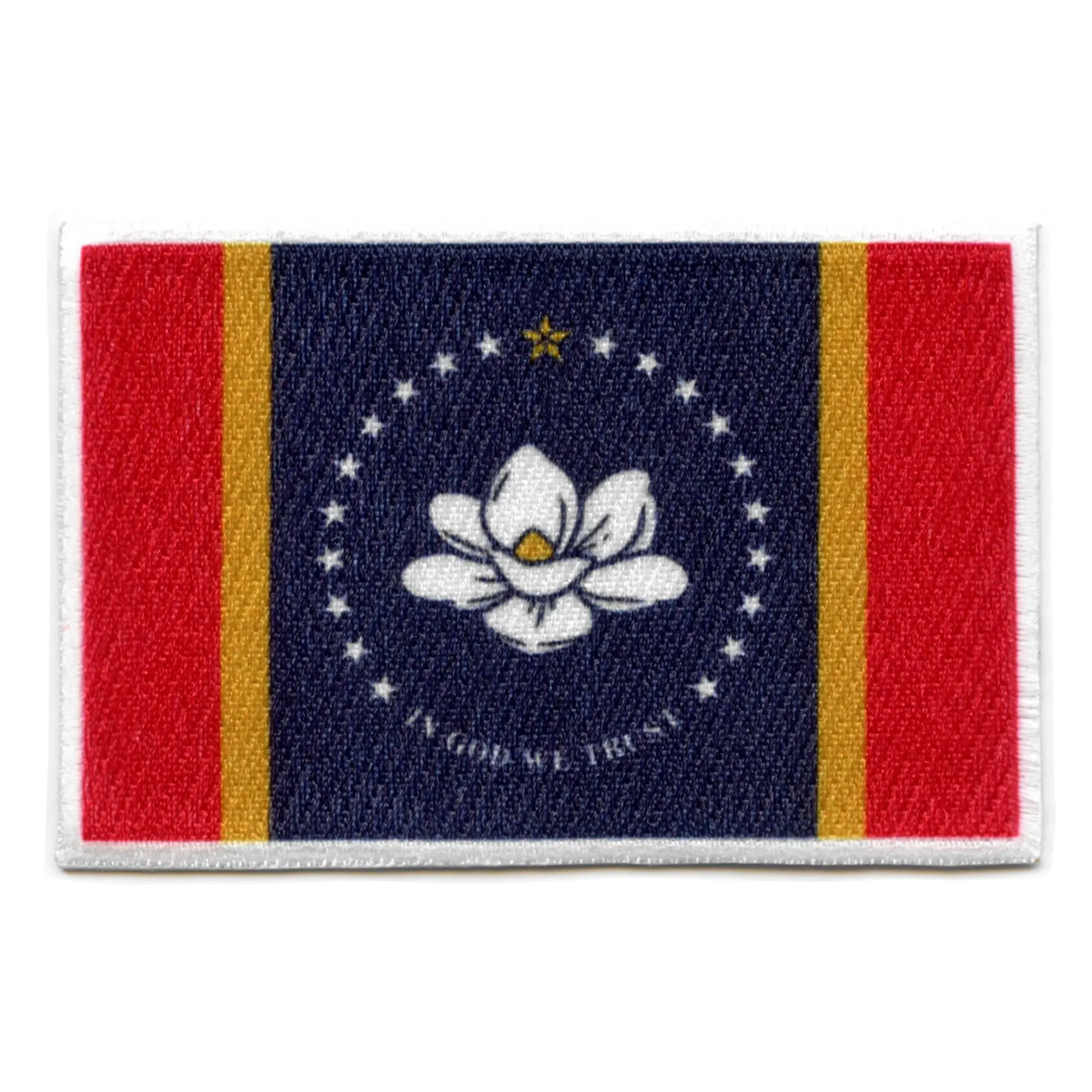 Mississippi Patch State Flag Embroidered Iron On