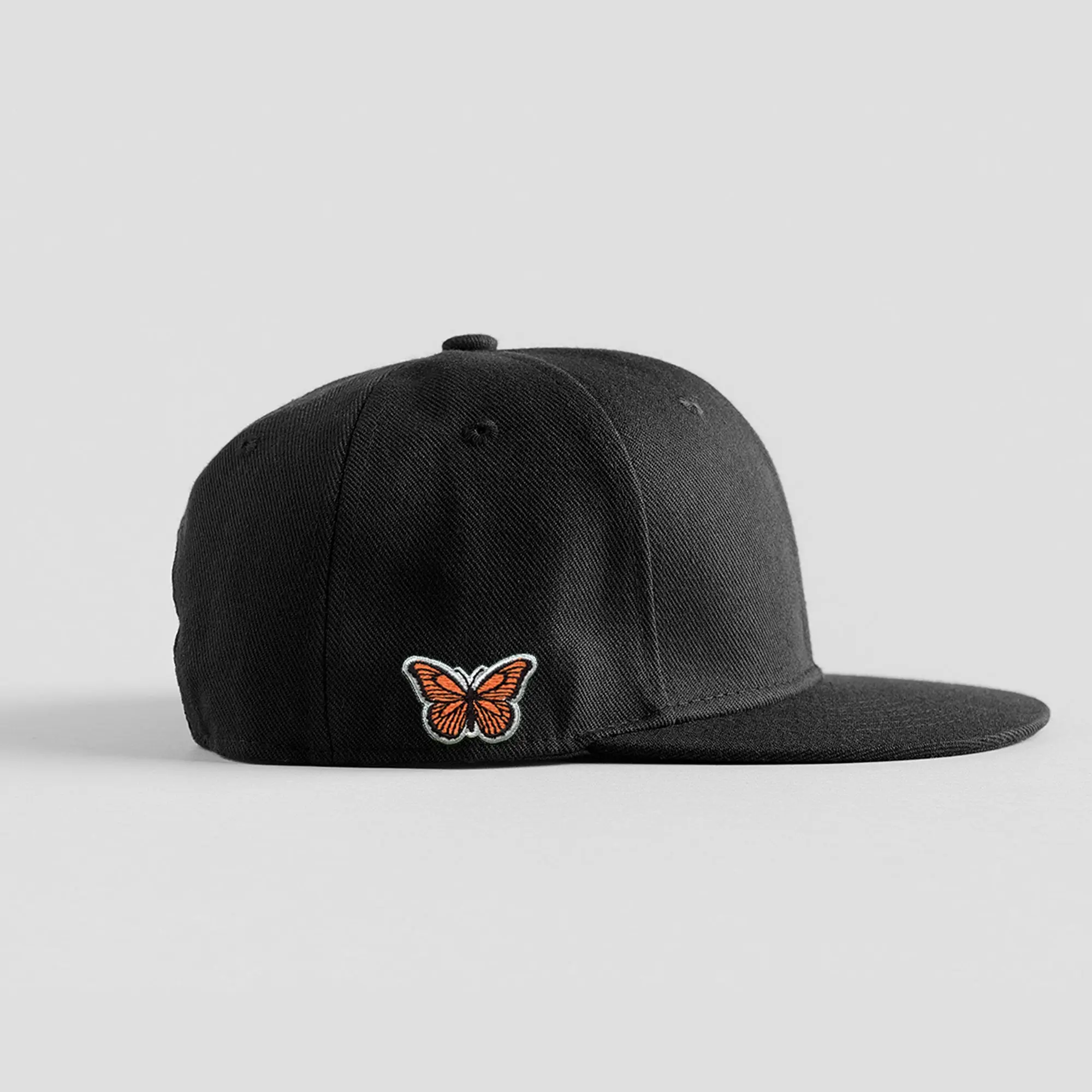 Monarch Butterfly Hat Patch Embroidered Iron On - Image 3