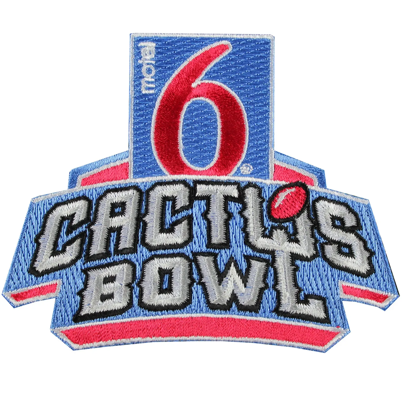 Motel 6 Cactus Bowl Jersey Patch Boise State Vs. Baylor 2016