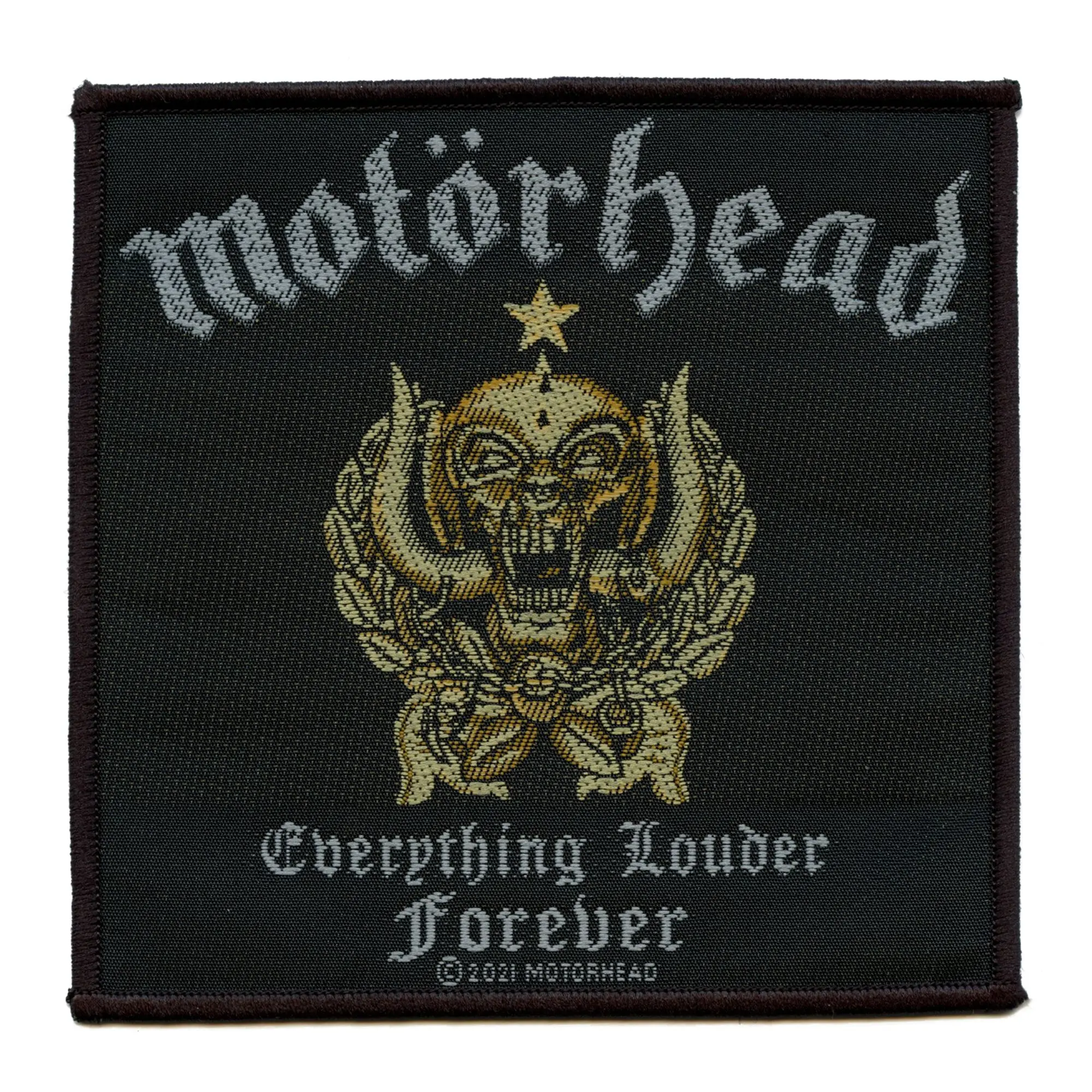 Motorhead Everything Louder Forever Patch 2021 Album Cover Woven Sew On