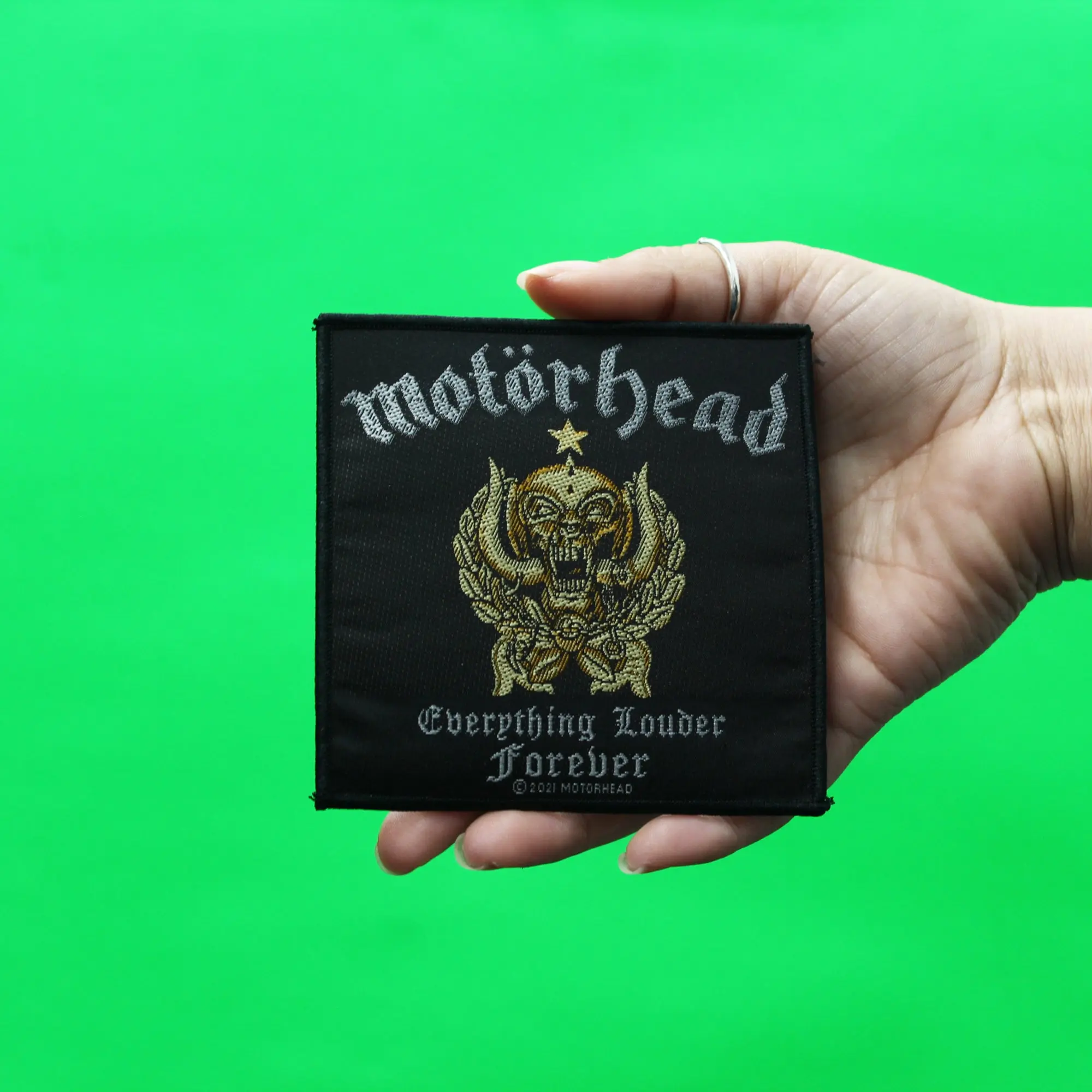 Motorhead Everything Louder Forever Patch 2021 Album Cover Woven Sew On - Image 2