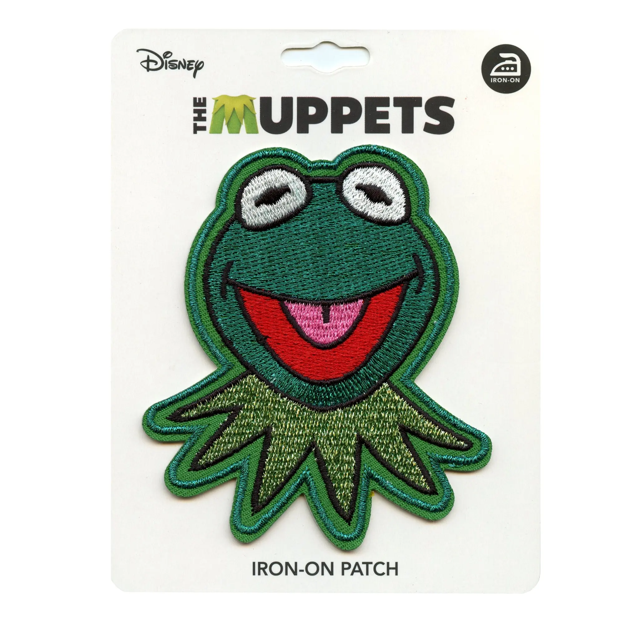 Muppets Kermit The Frog Patch Kids Puppet Disney Embroidered Iron On