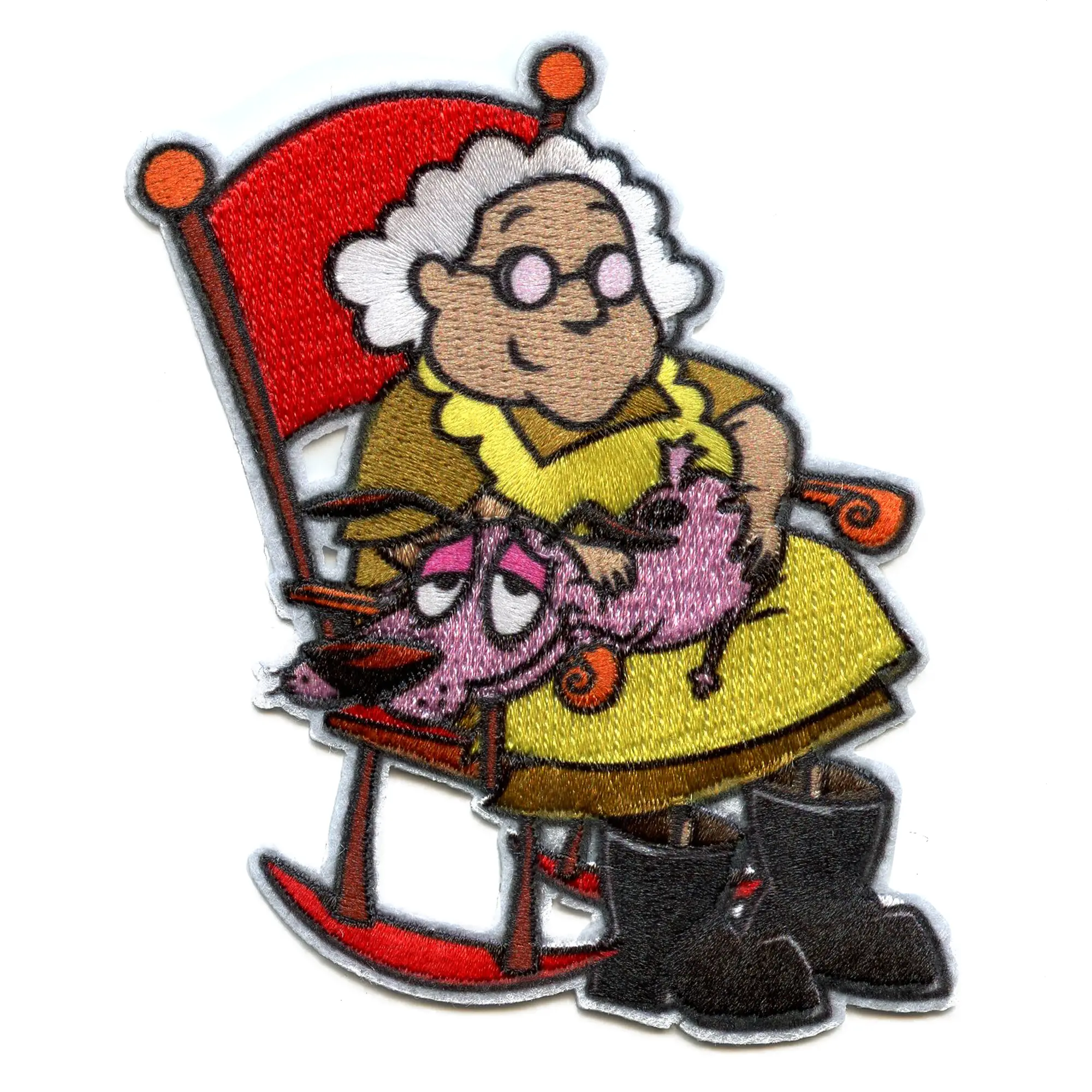 Muriel And Courage Patch Cartoon TV Show Sublimated Embroidered Iron-On