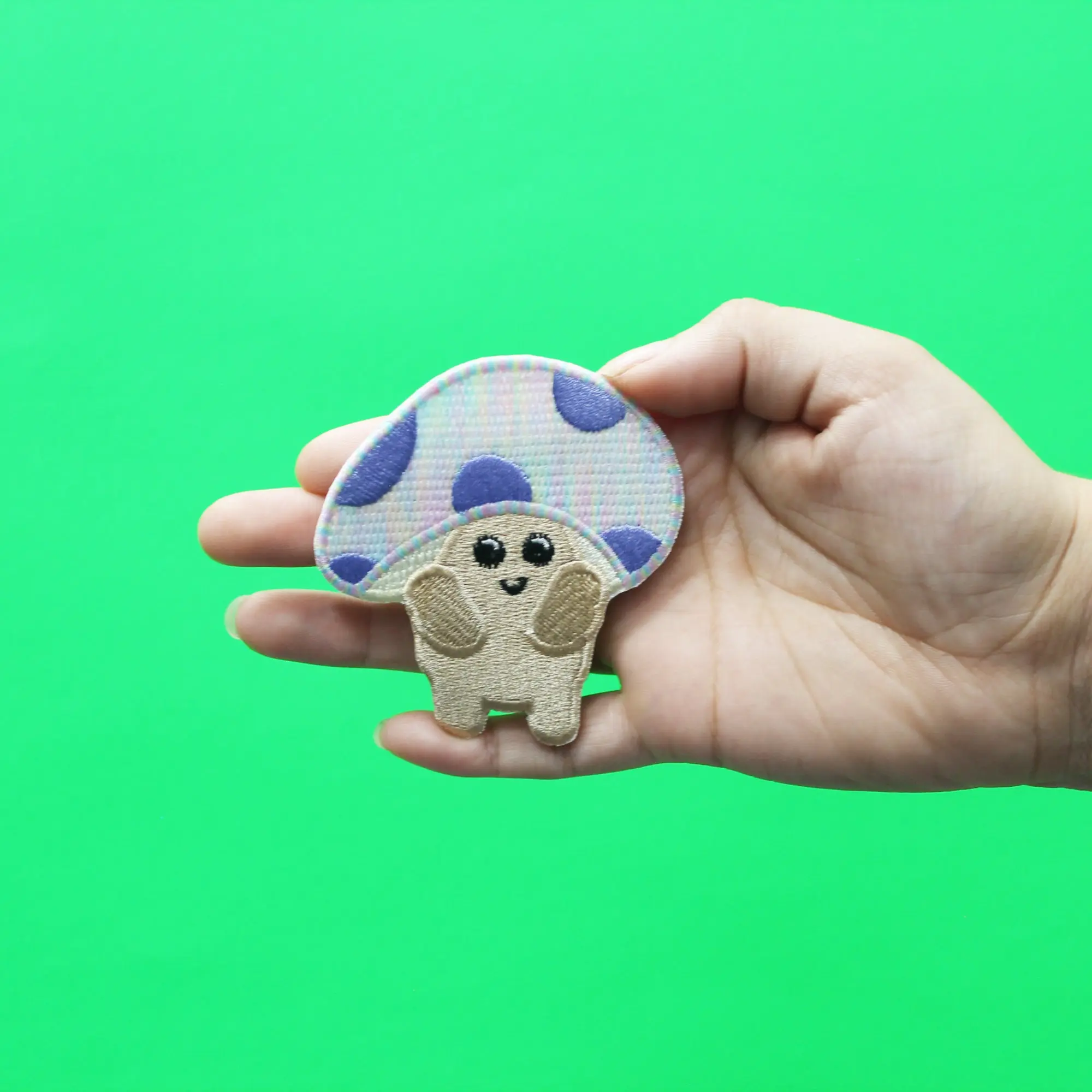 Mushroom Boy Patch EXCLUSIVE Embroidered Iron On - Image 2