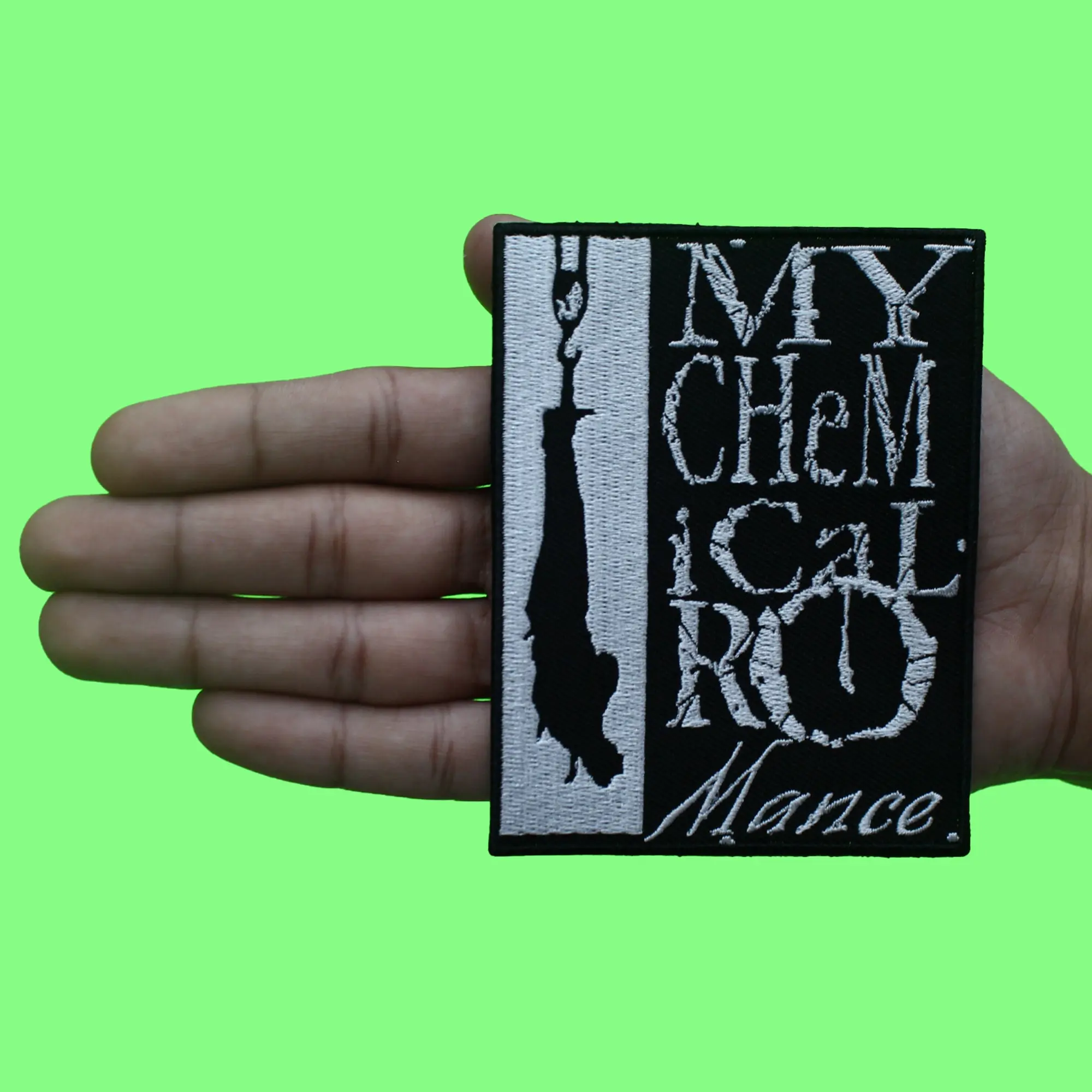 My Chemical Romance Hangman Patch Rock Band Embroidered Iron On - Image 2