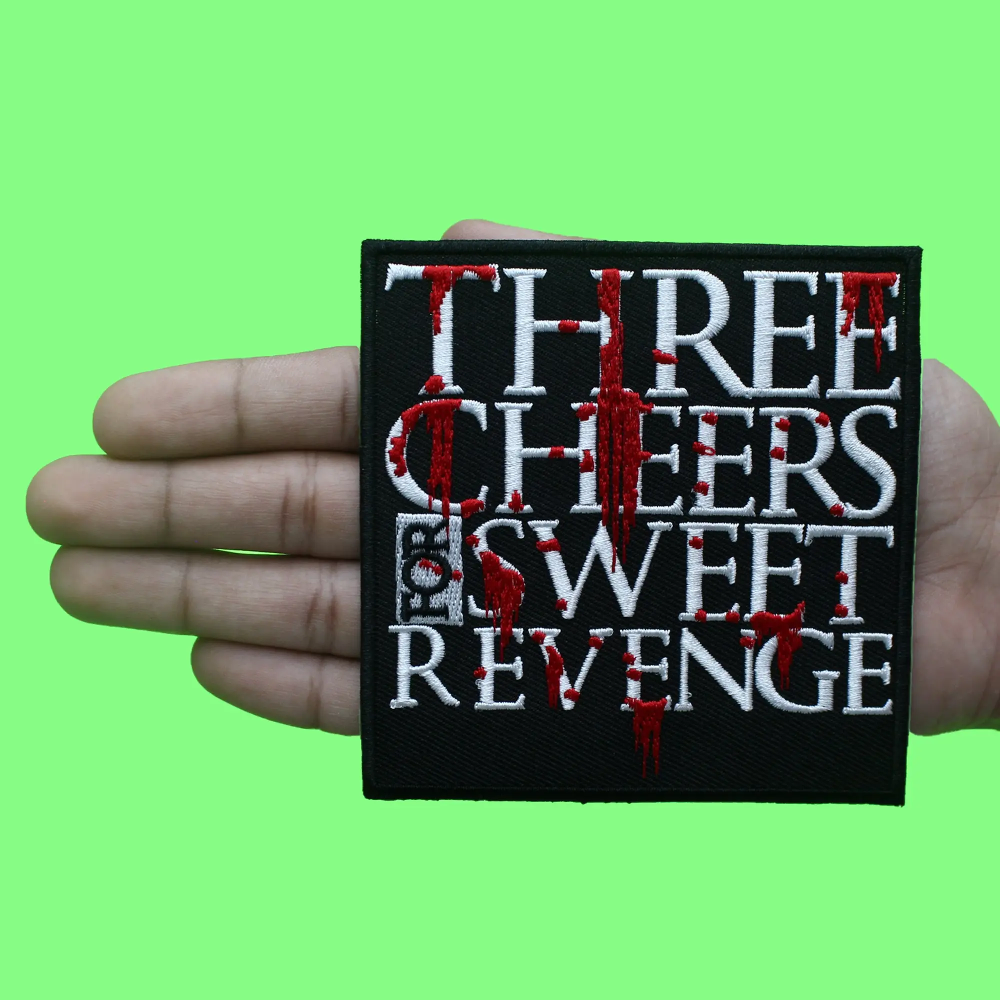 My Chemical Romance Patch Three Cheers Rock Embroidered Iron On - Image 2