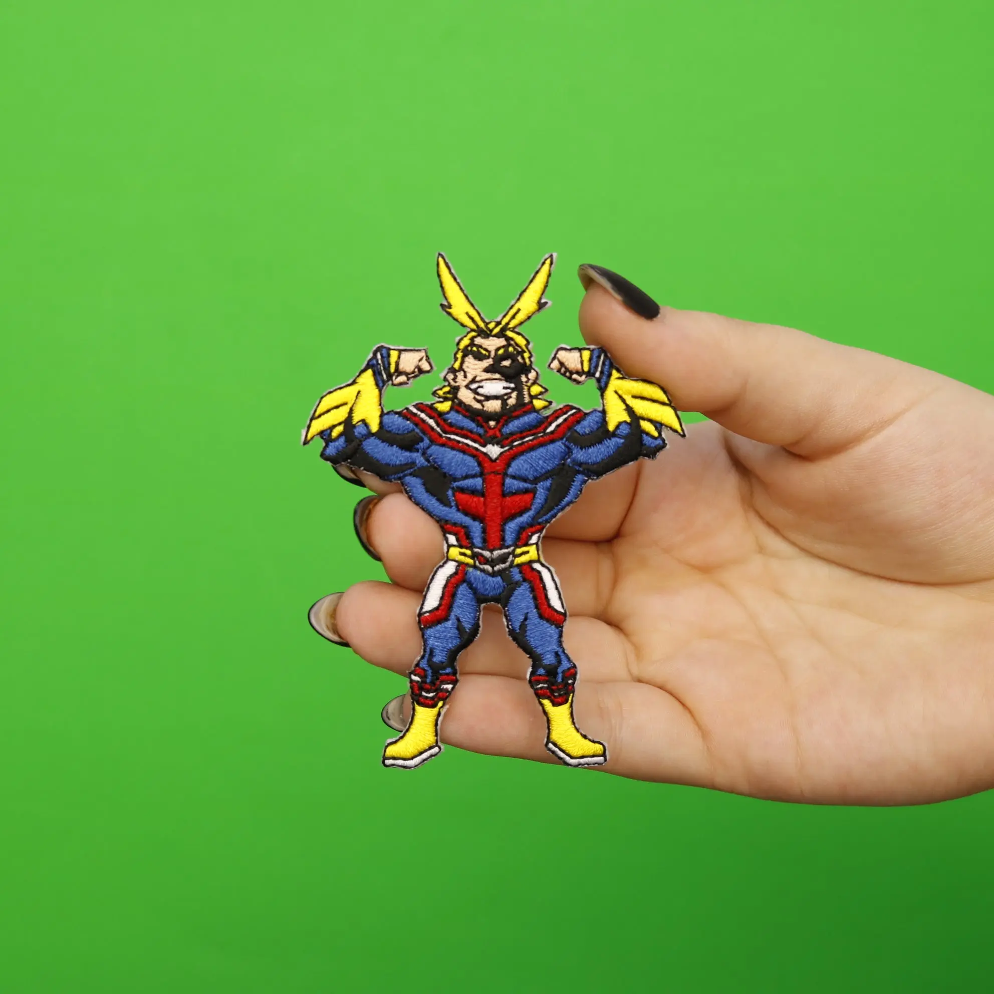 My Hero Academia Anime All Might Full Body Embroidered Iron On Patch - Image 2
