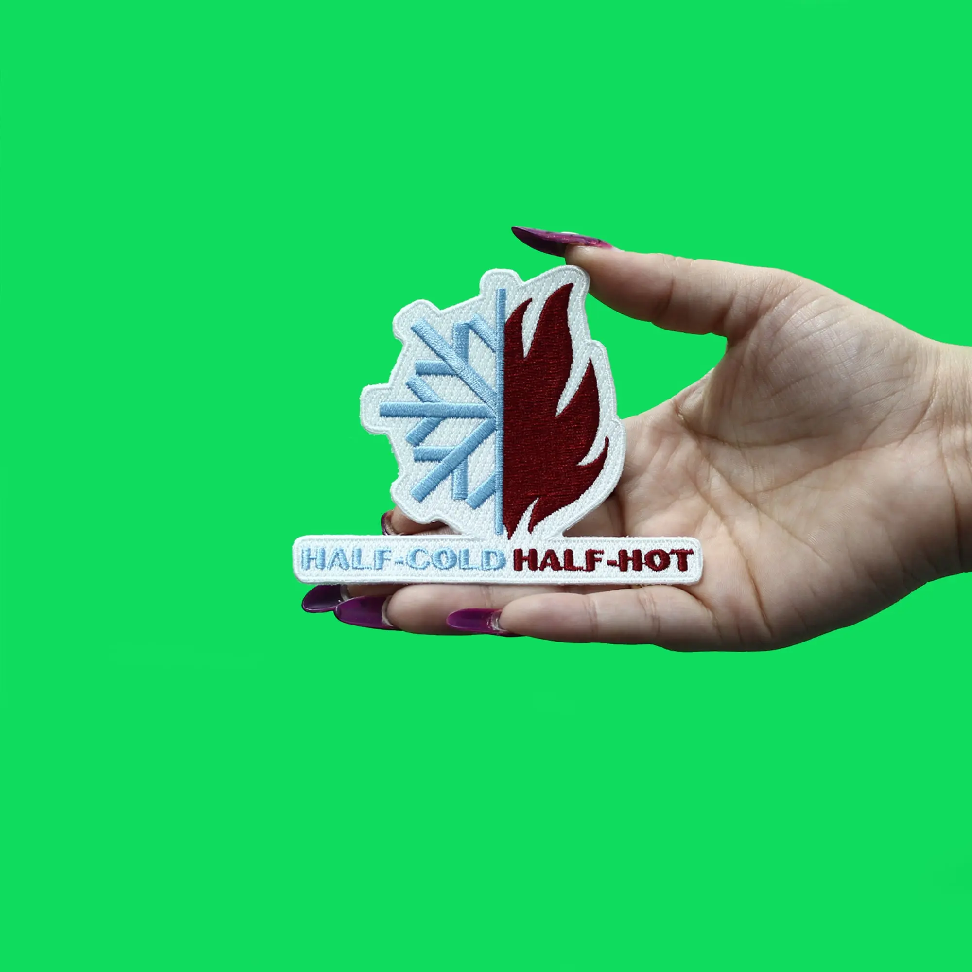 My Hero Academia Half-Cold Half-Hot Patch Shoto Todoroki Embroidered Iron On - Image 2