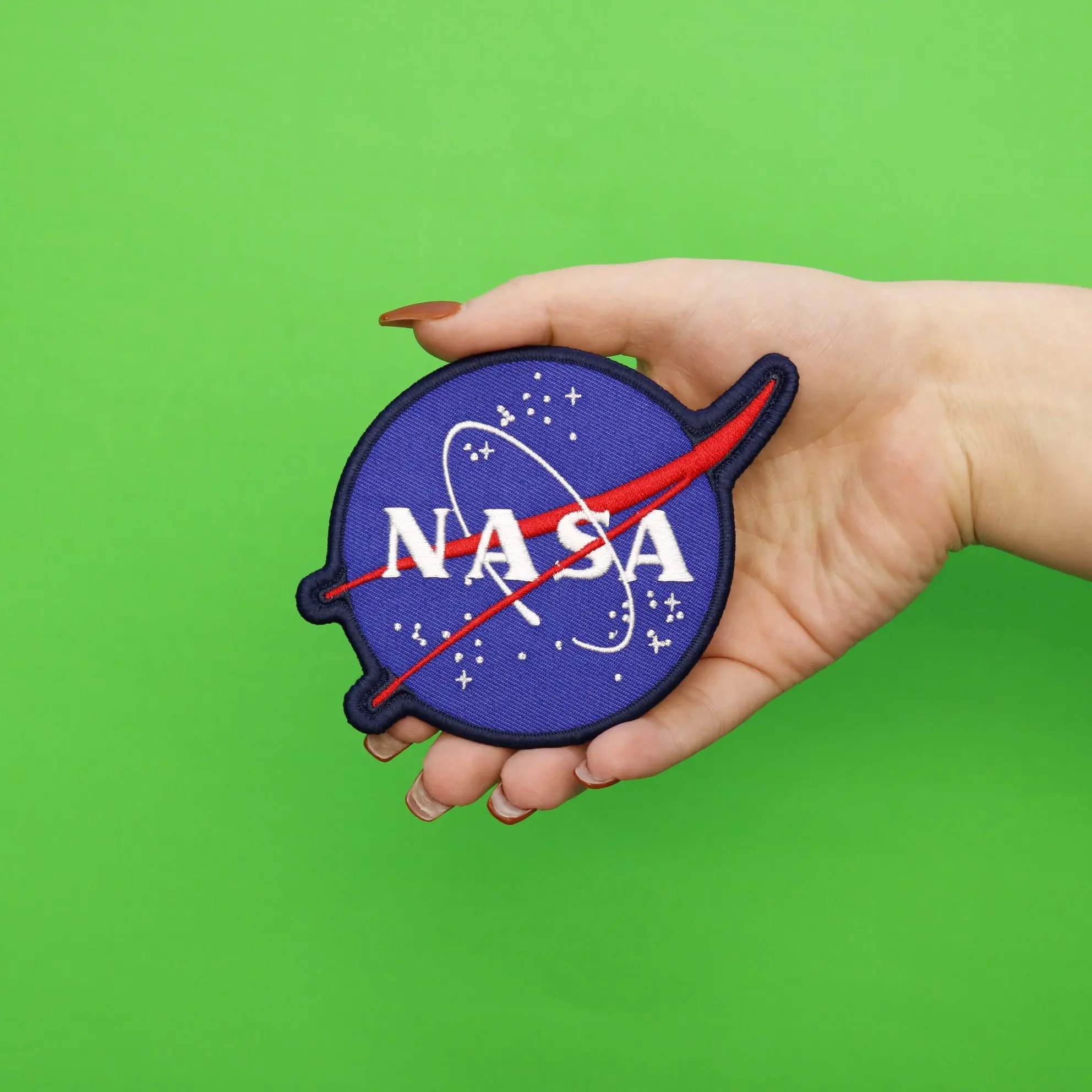 NASA Blue Logo Embroidered Iron On Patch - Image 2