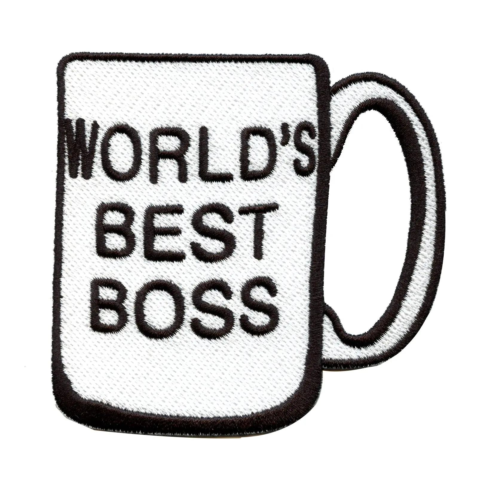 NBC The Office Michael Scott's "World's Best Boss" Coffee Mug Embroidered Iron on Patch