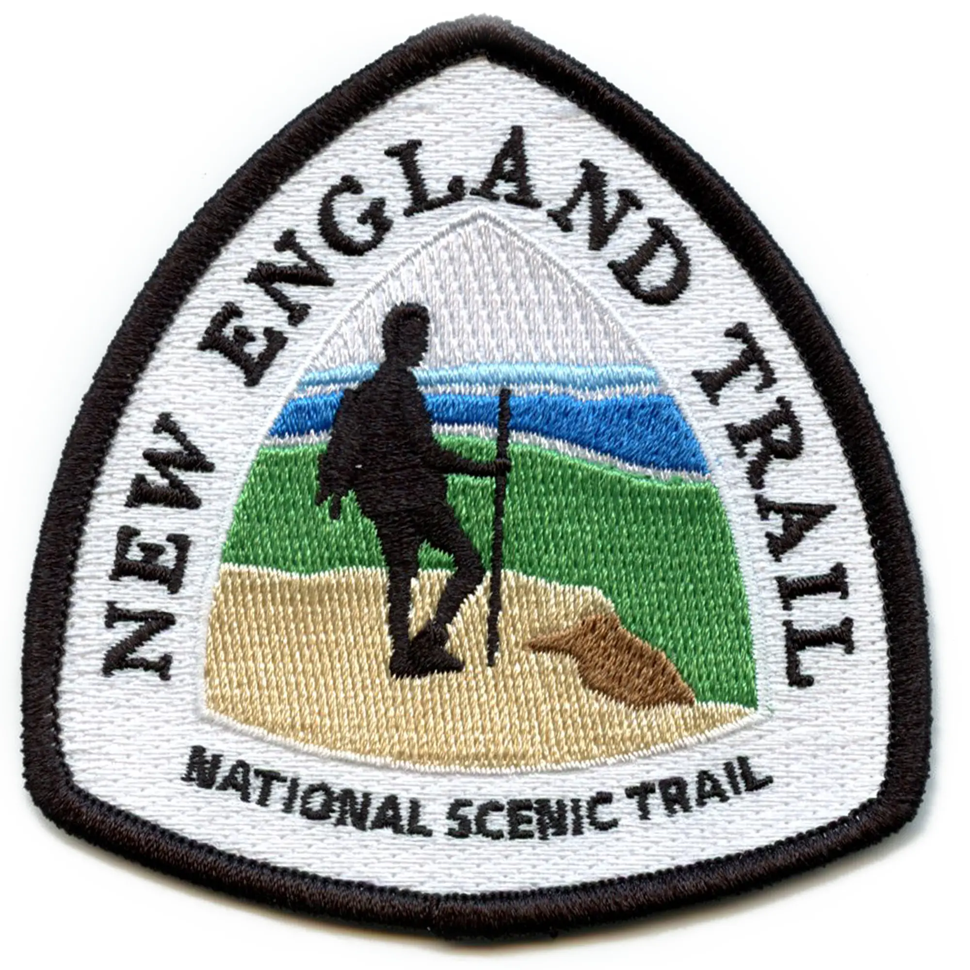 New England National Scenic Trail Patch Adventure Hike Embroidered Iron On
