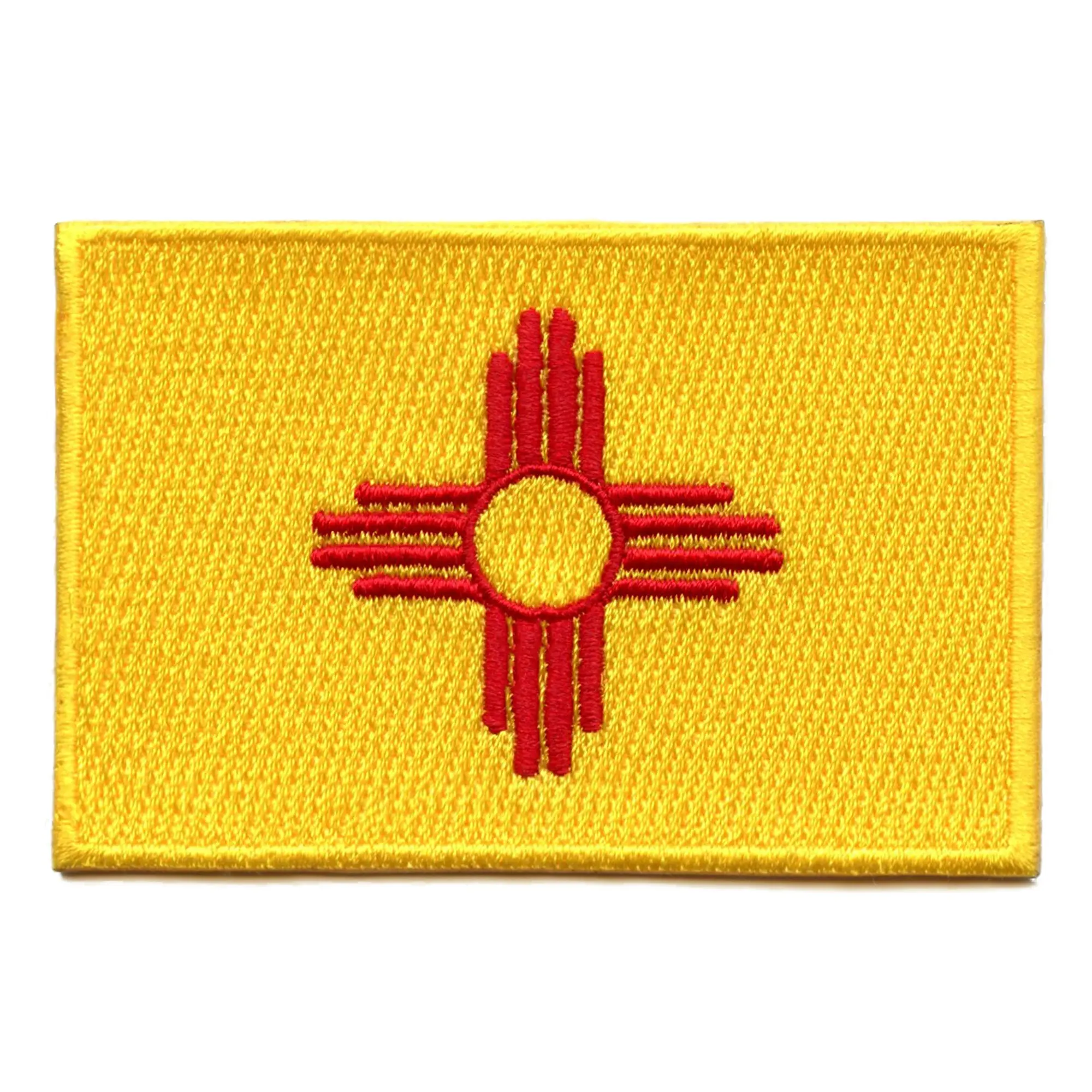 New Mexico Patch State Flag Embroidered Iron On