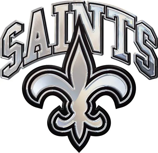 New Orleans Saints 'Saints' Solid Metal Auto Emblem