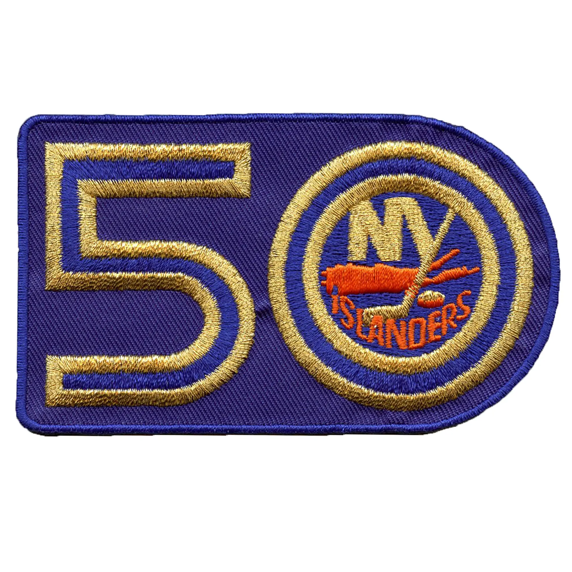 New York Islanders 50th Anniversary Jersey Patch 2022-23 (Blue) - Image 2