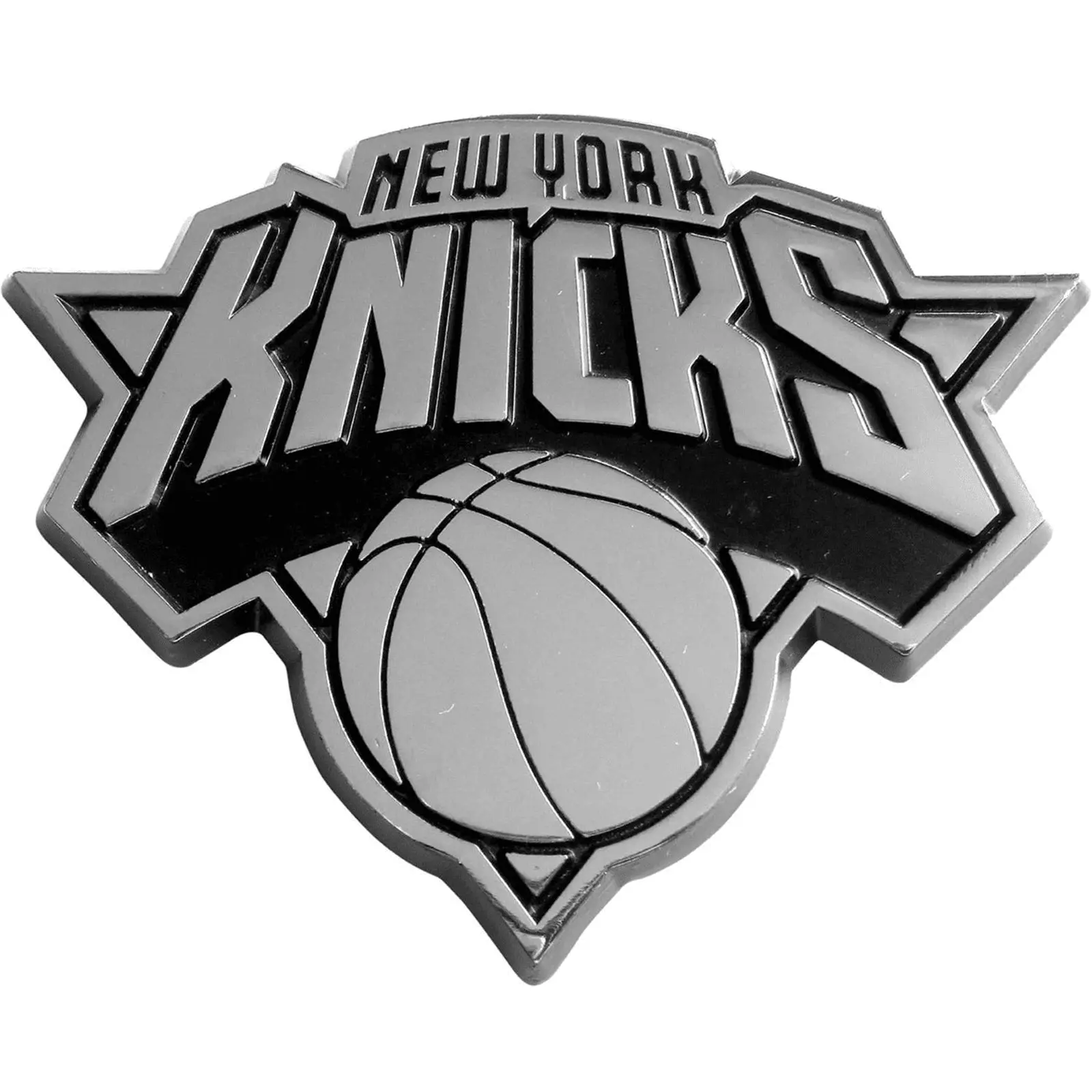 New York Knicks Auto Metal Emblem Chrome