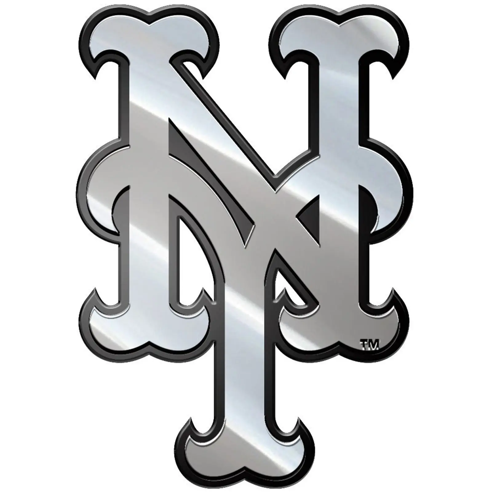 New York Mets Premium Solid Metal Chrome Plated Car Auto Emblem