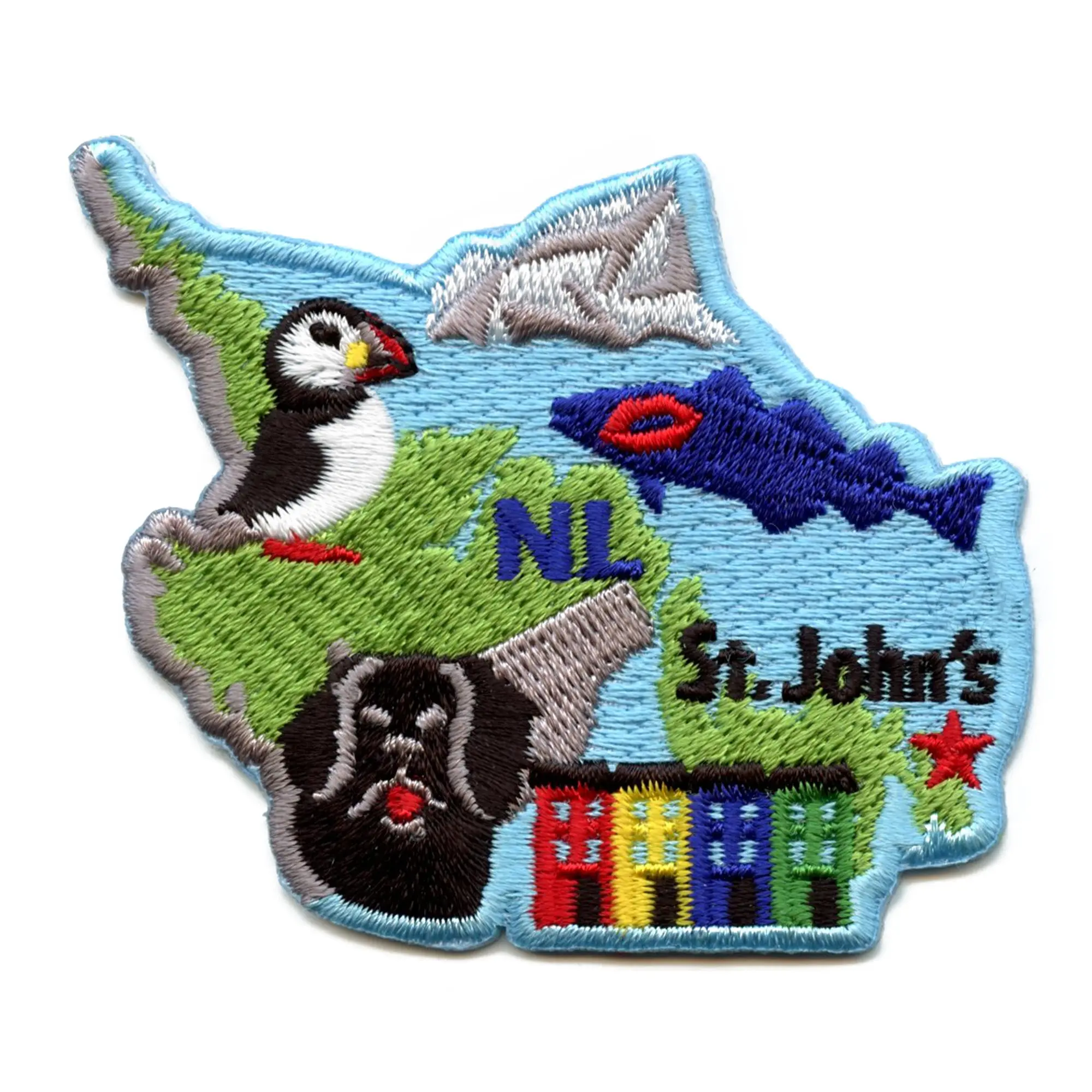Newfoundland And Labrador Patch Canada Province Embroidered Iron-On
