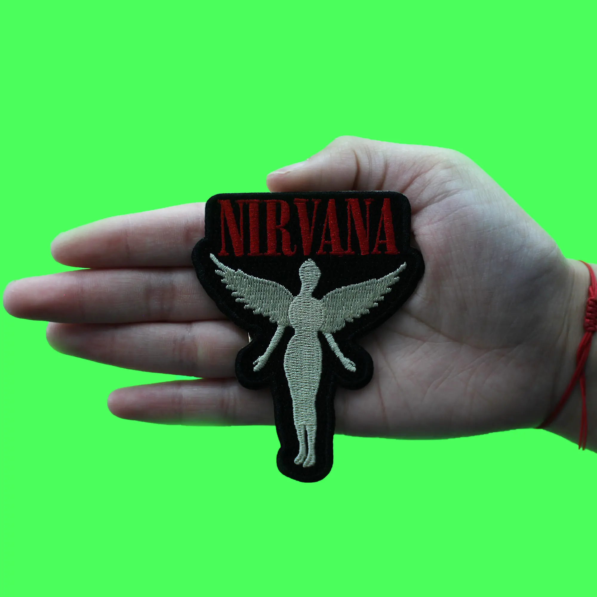 Nirvana In Utero Cut-Out Patch Angel Grunge Alternative Rock Embroidered Iron On - Image 2