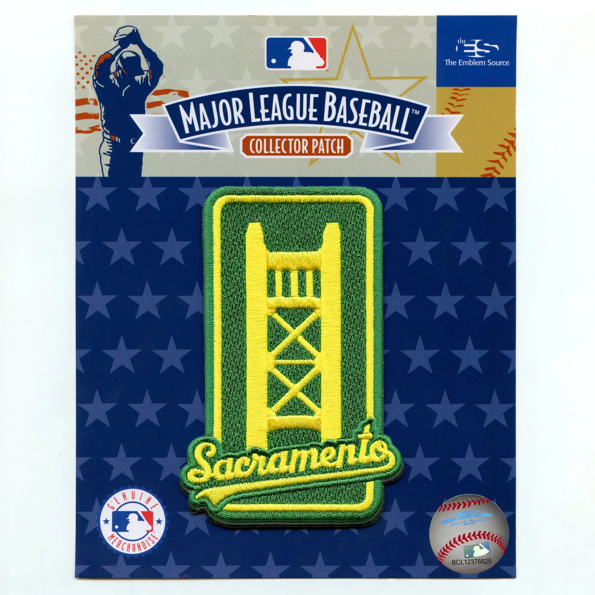 Oakland Athletics 2025 Jersey Patch (Kelly Green) Sacramento Embroidered Iron On