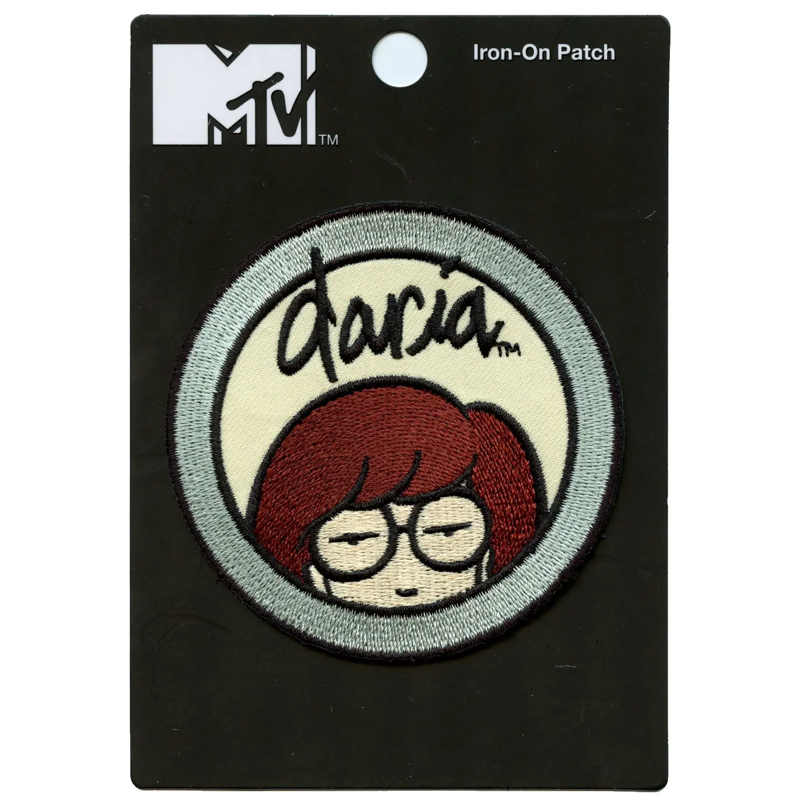 Official Daria Round Logo Embroidered Iron On Patch - Image 2