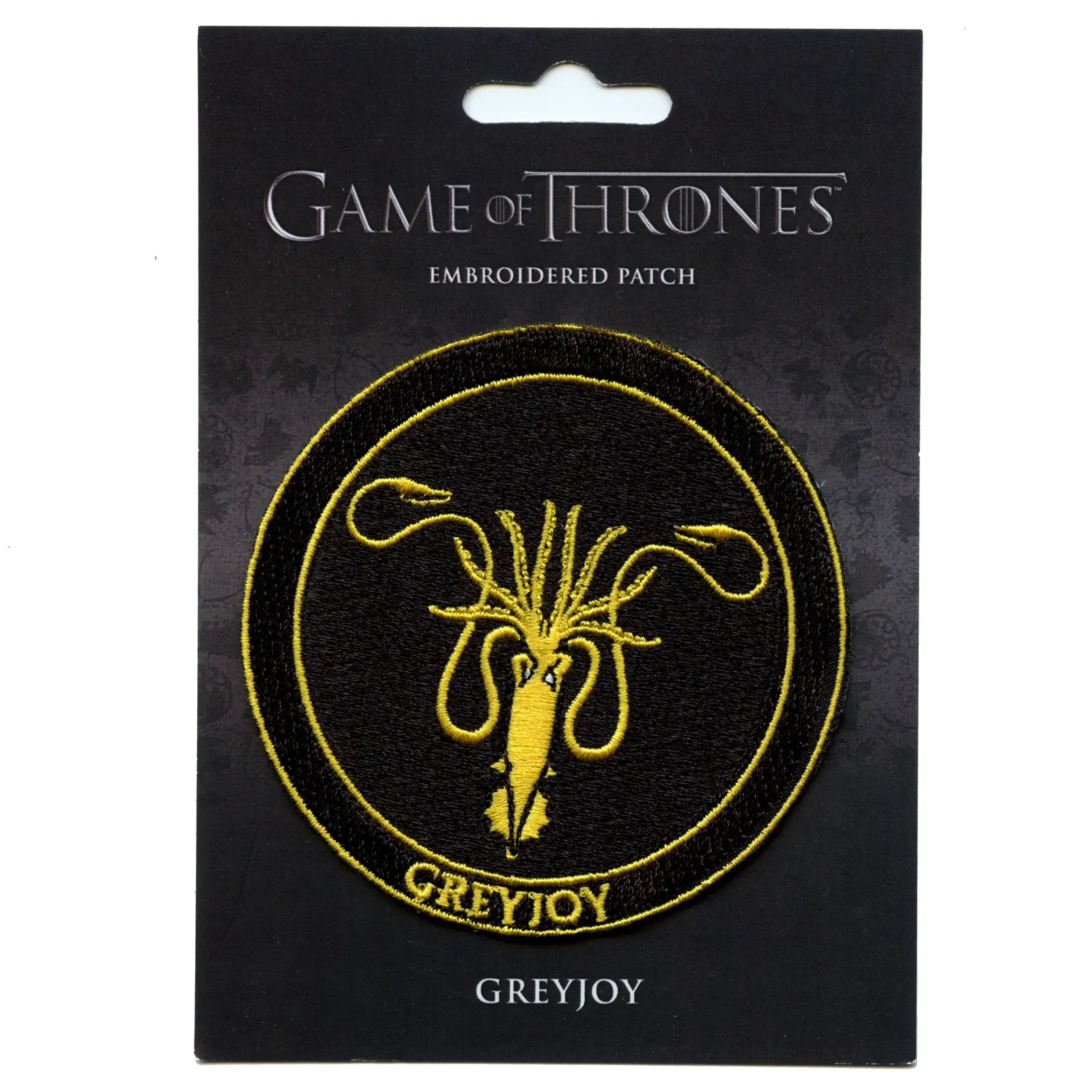 Official Game Of Thrones House GreyJoy HBO Embroidered Patch